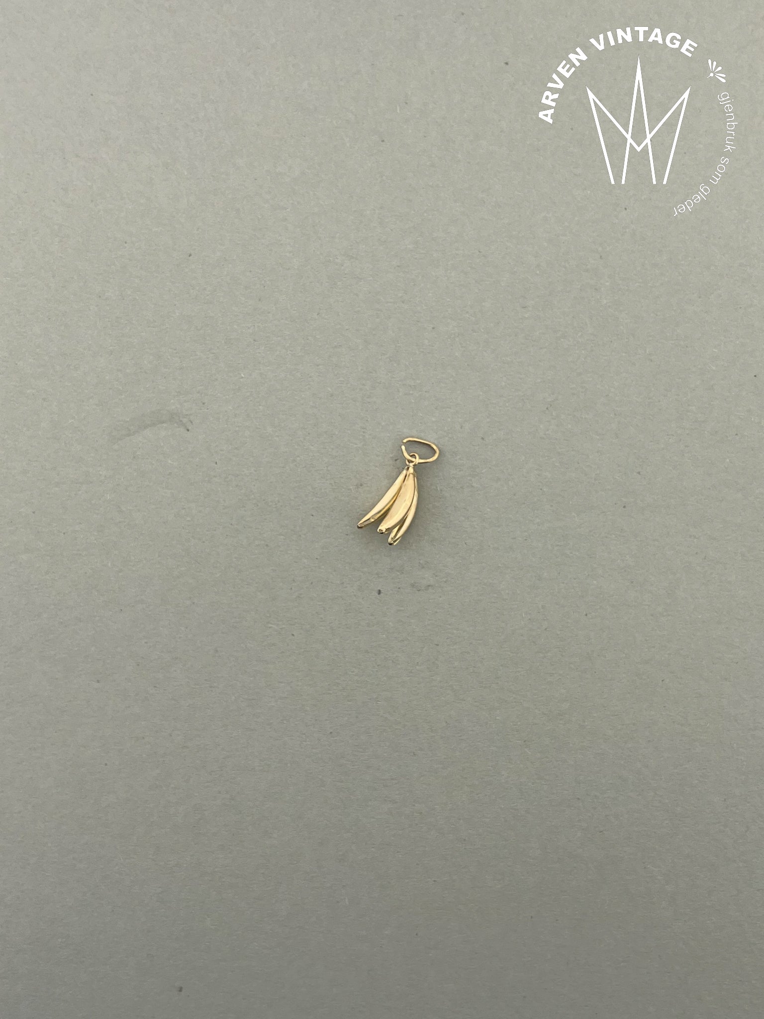Vintage anheng 18K gult gull