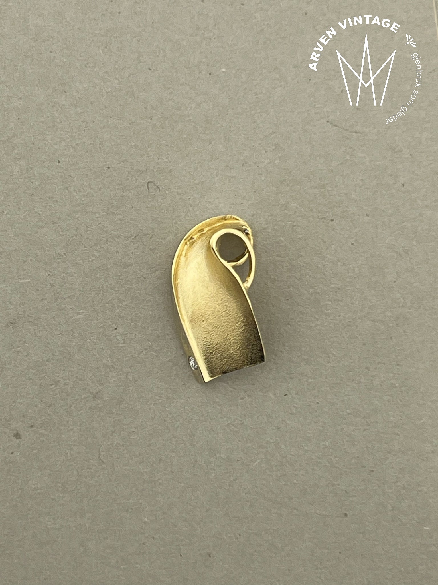 Vintage anheng gult gull