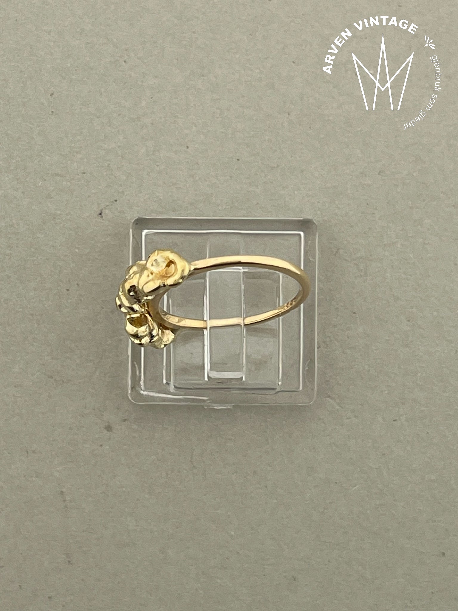 Vintage ring gult gull str48