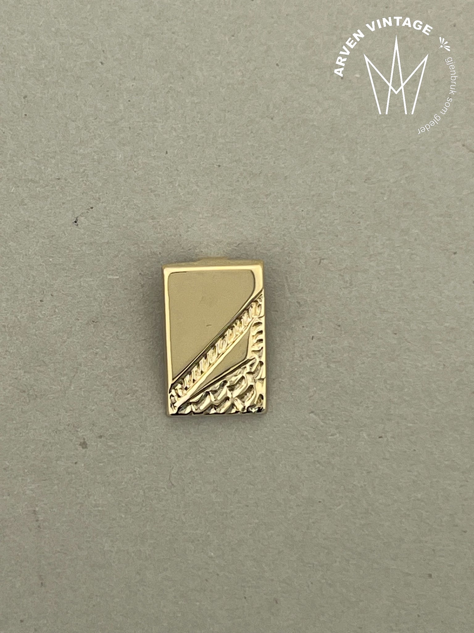 Vintage anheng gult gull