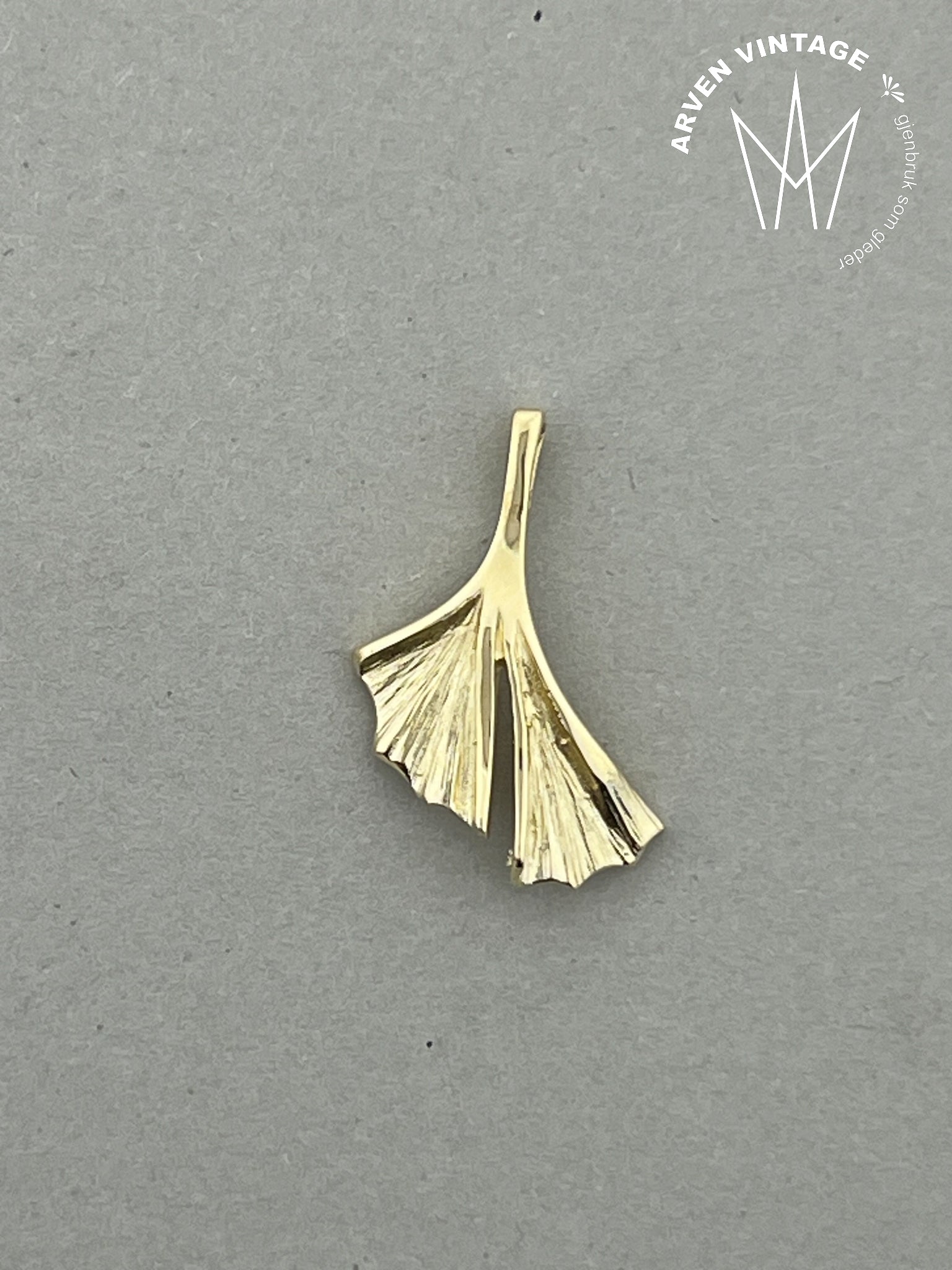 Vintage anheng gult gull