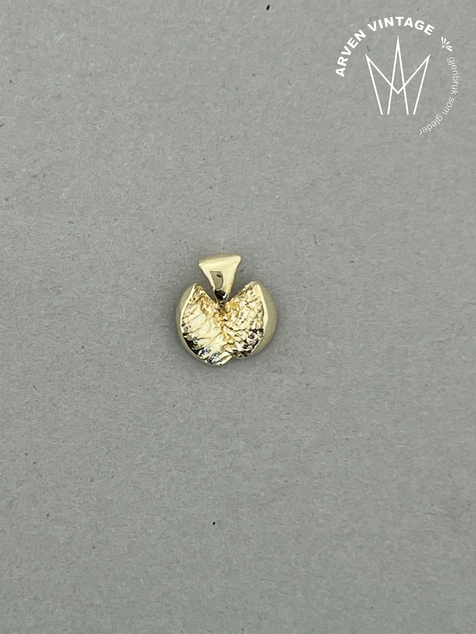 Vintage anheng gult gull