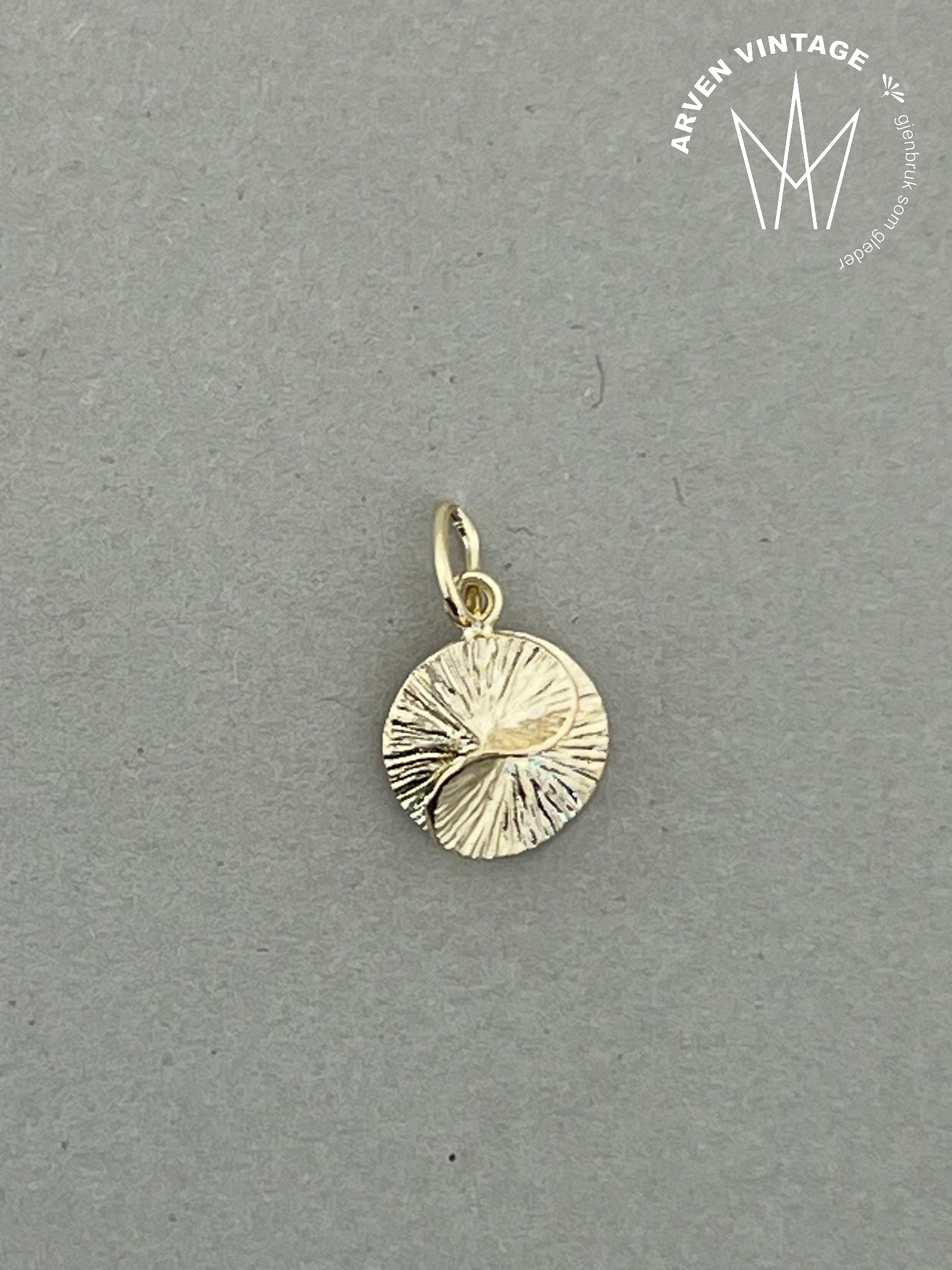 Vintage anheng gult gull