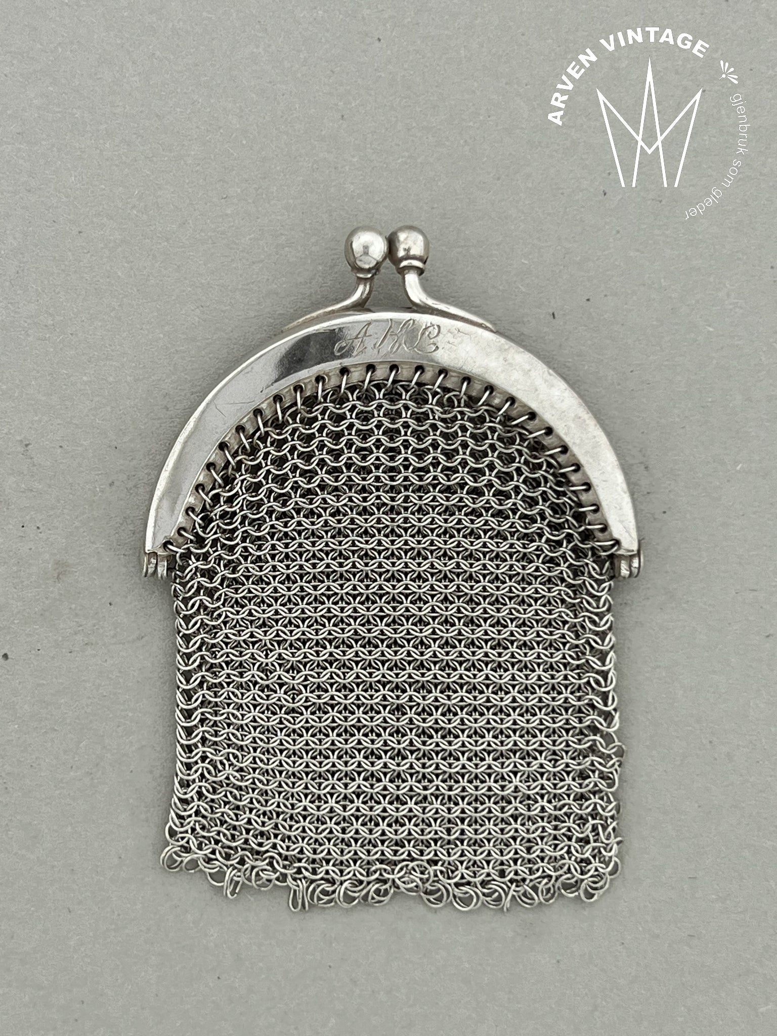 Vintage sølv myntpung