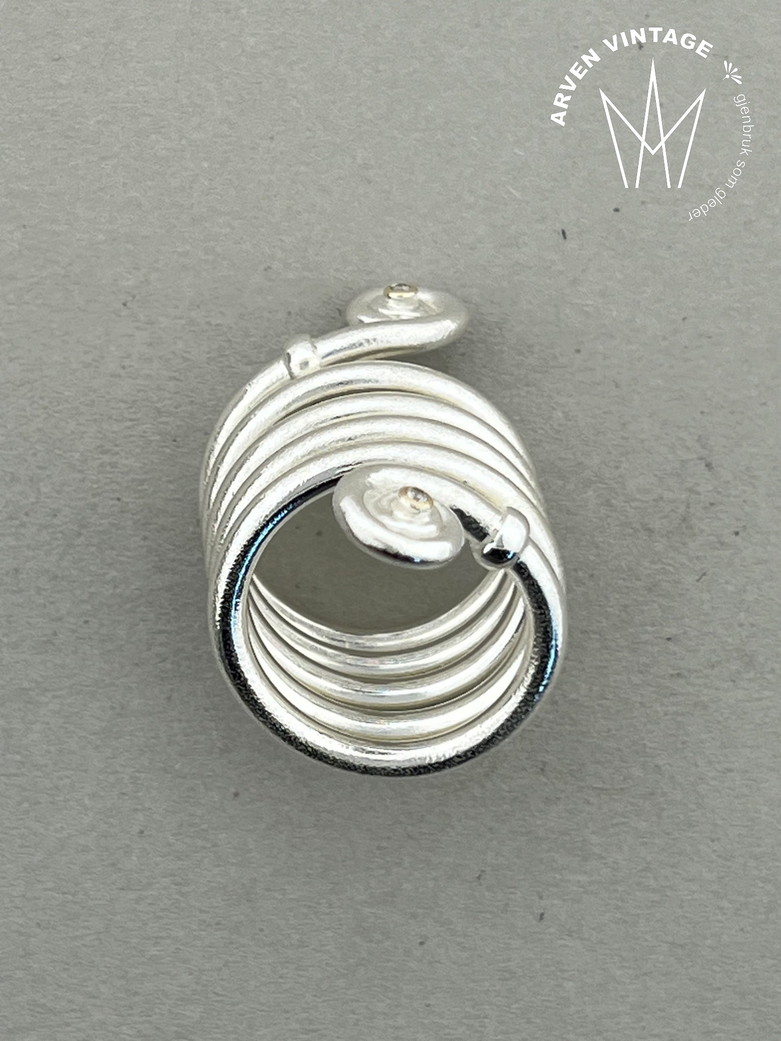 Vintage Anna Greta Eker sølvring str50