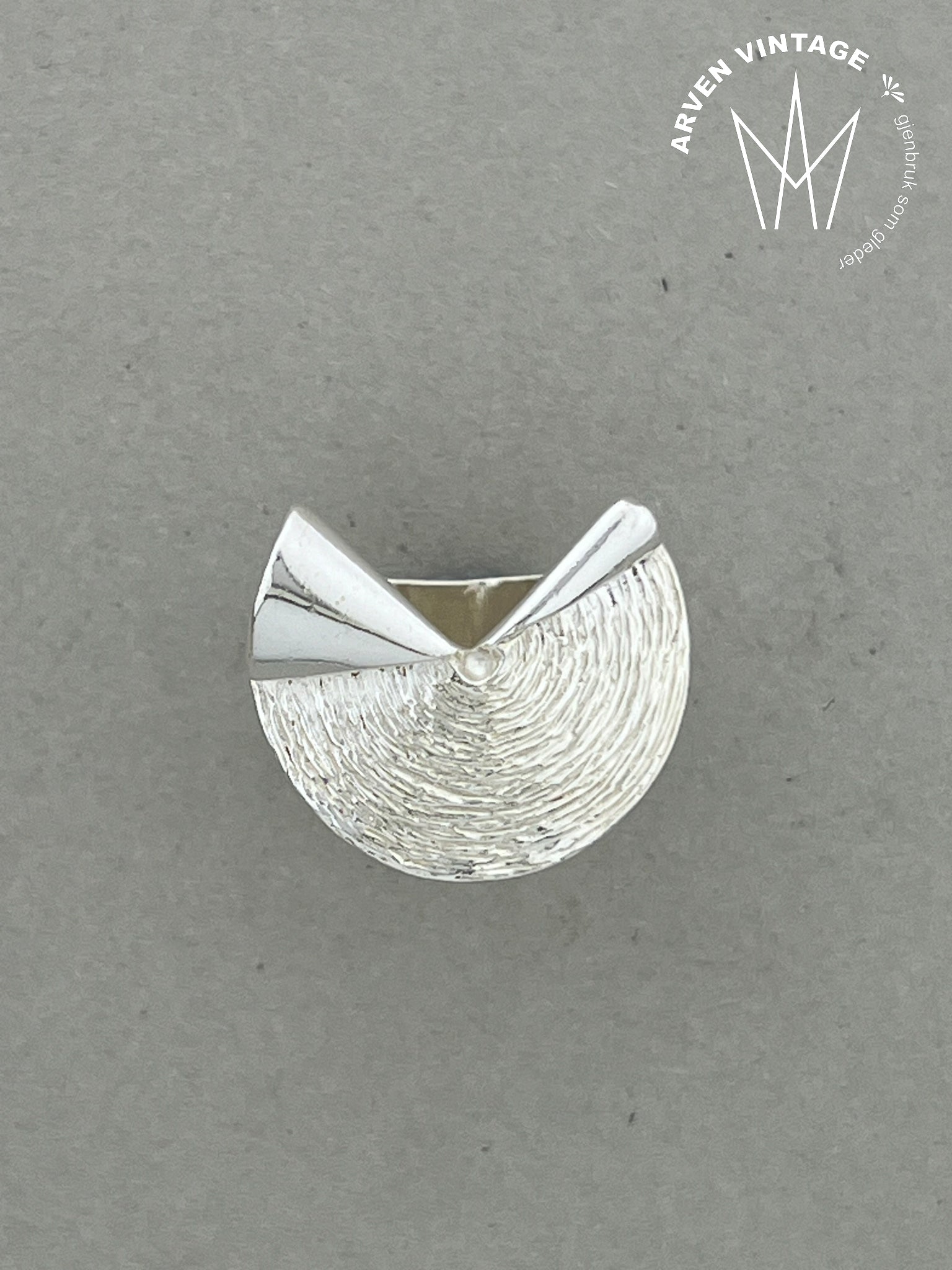 Vintage Sylvsmidja sølvring str52
