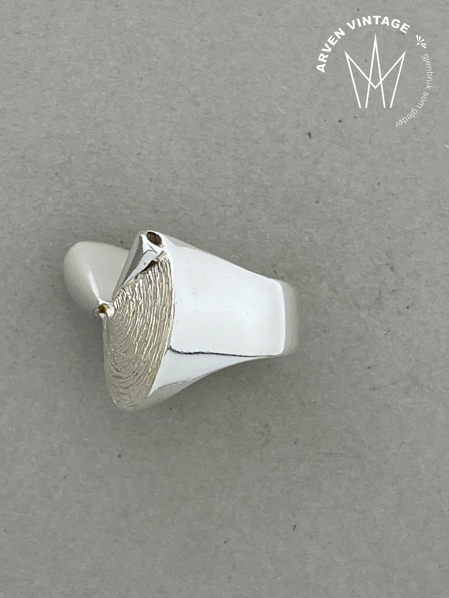 Vintage Sylvsmidja sølvring str52