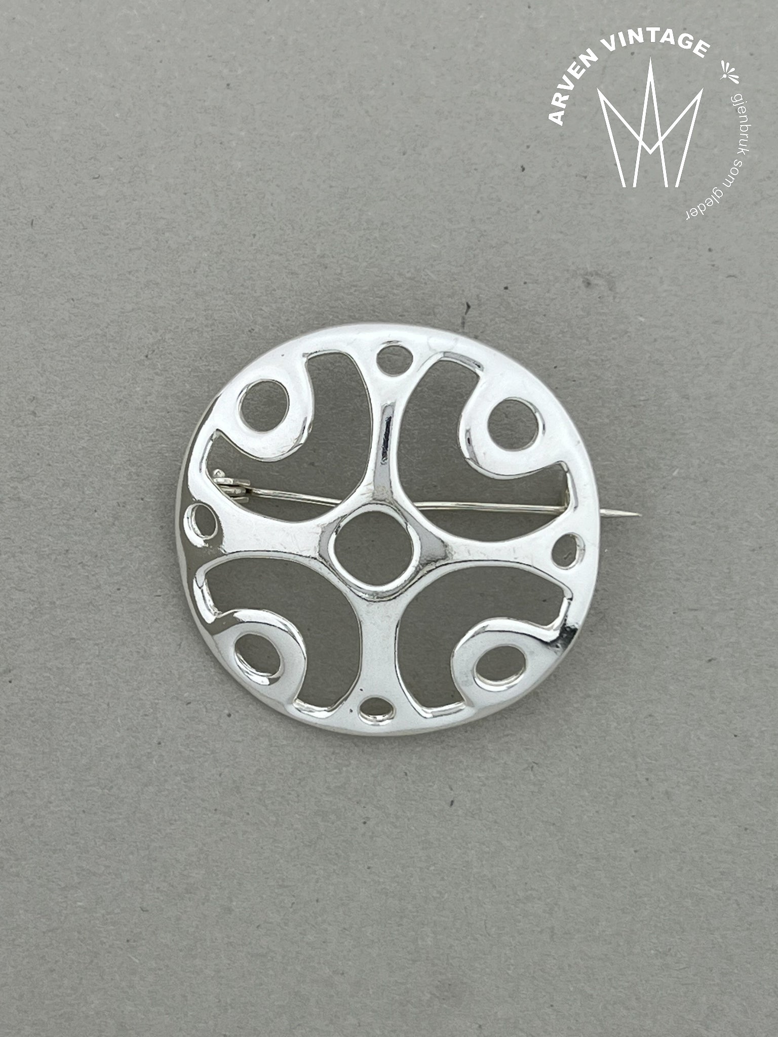 Vintage Juhls' sølvbrosje nr109
