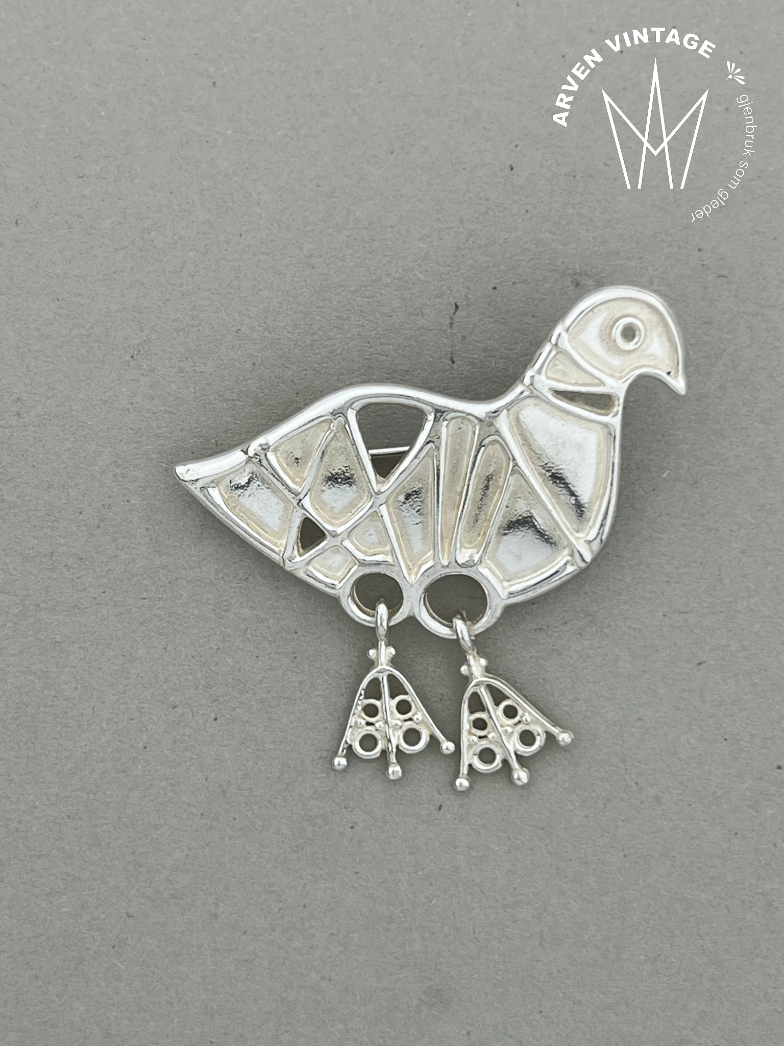 Vintage Juhls' sølvbrosje nr111