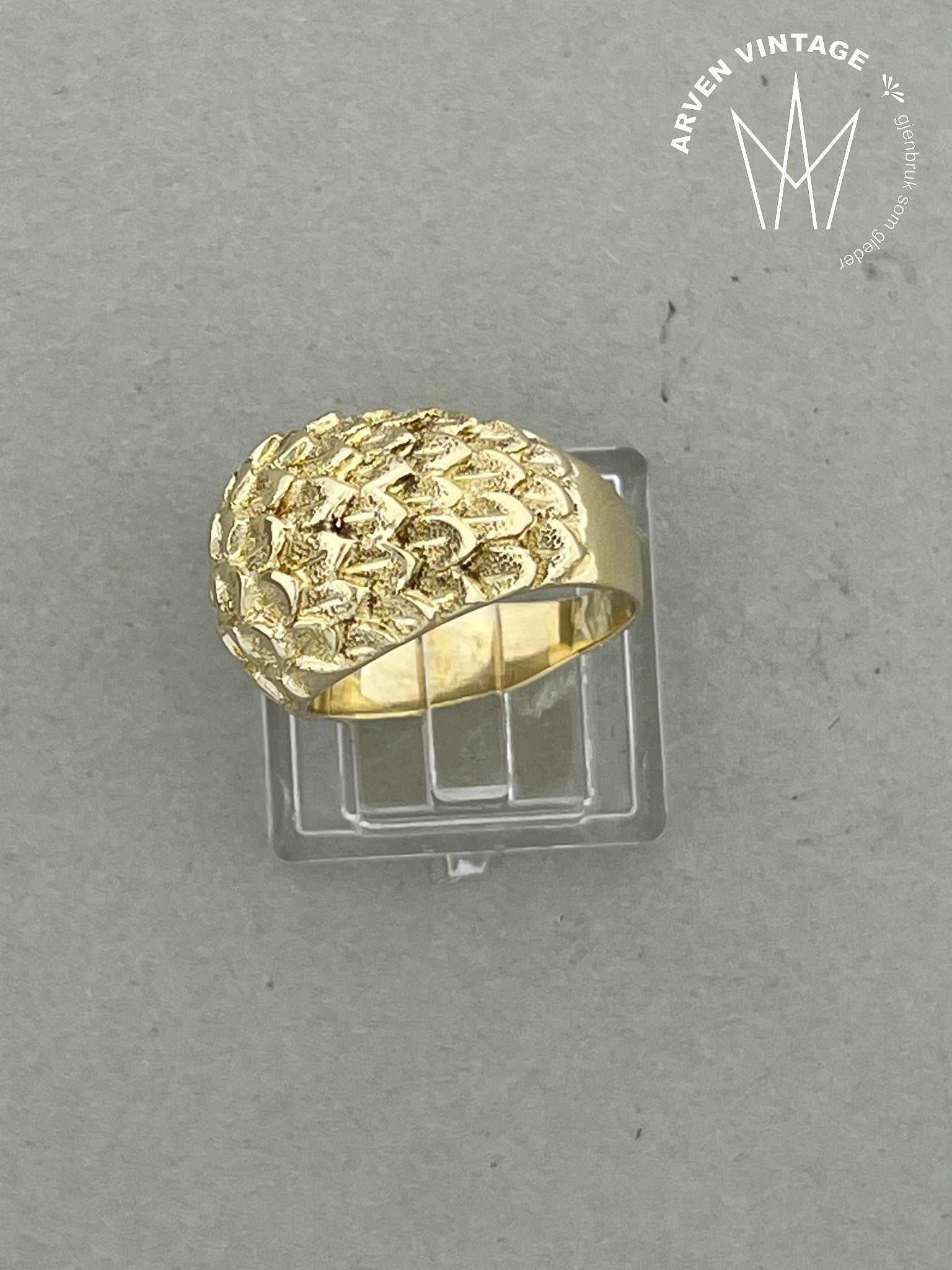 Vintage ring gult gull str52