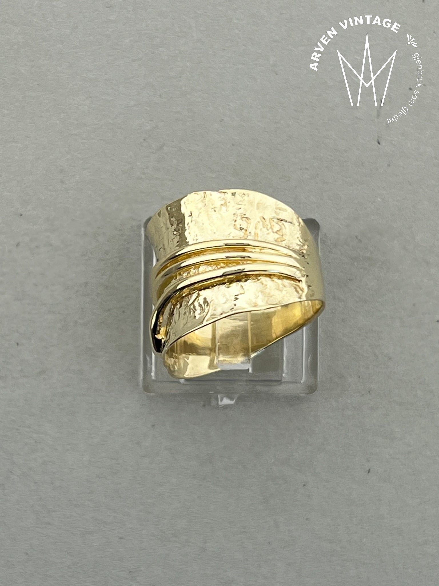 Vintage ring gult gull str55