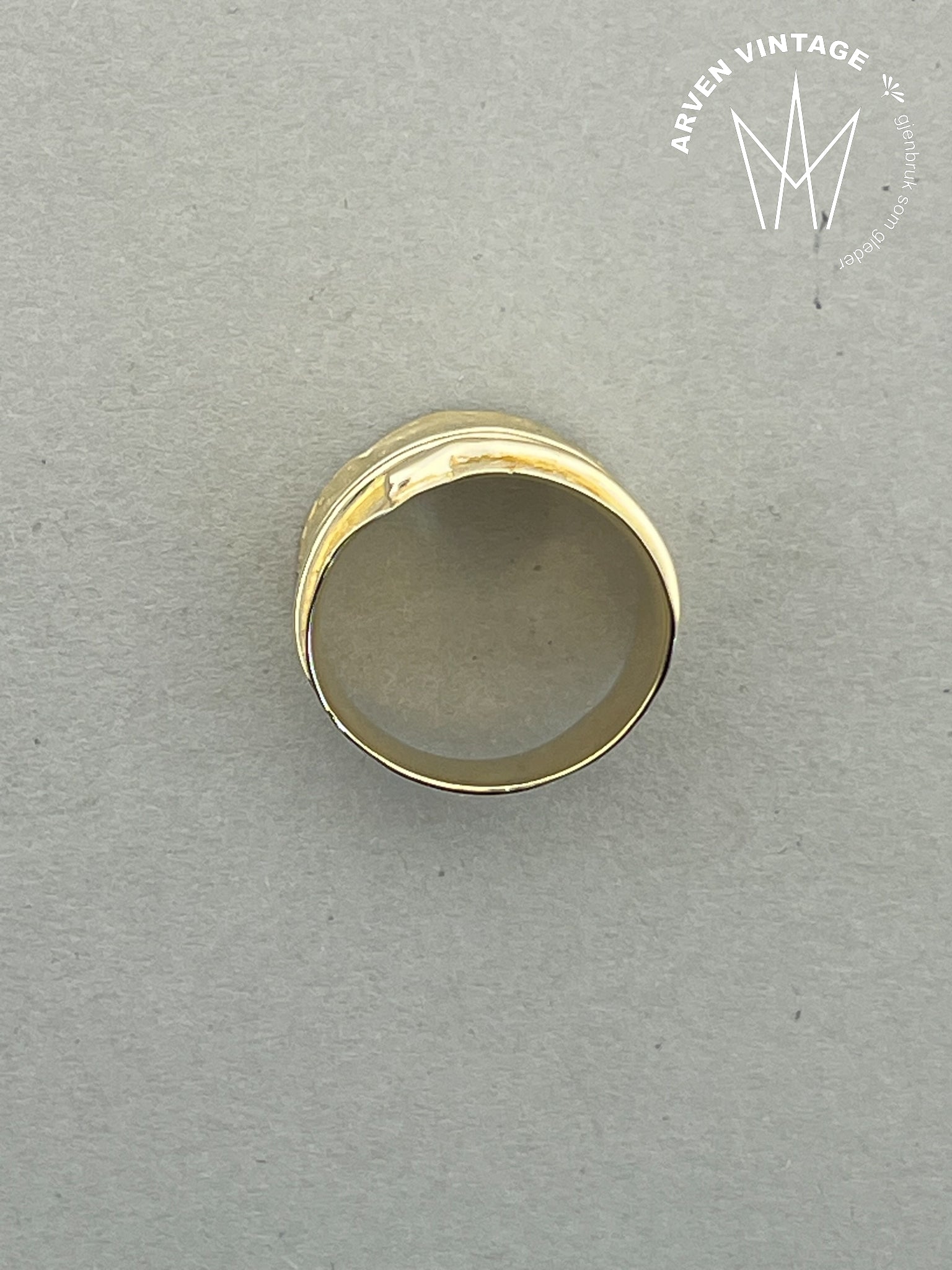 Vintage ring gult gull str55
