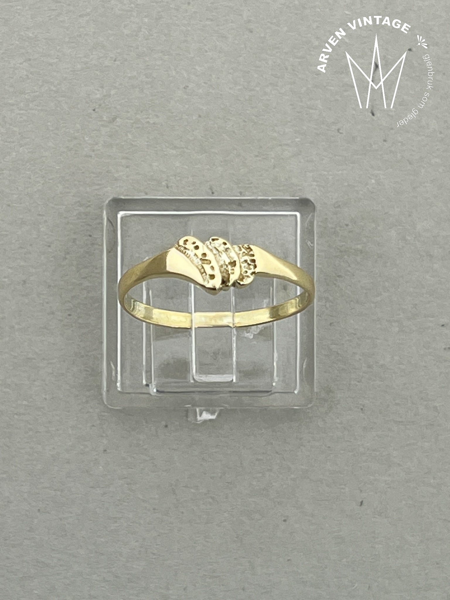 Vintage ring gult gull str53