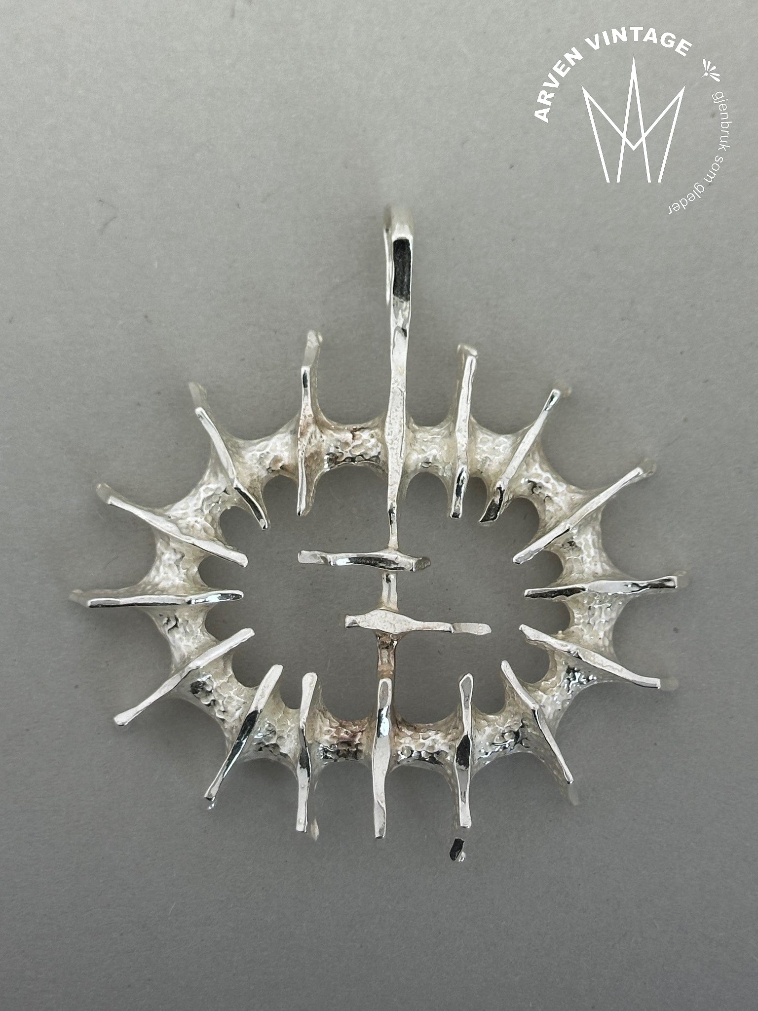 Vintage sølvanheng Else&Paul