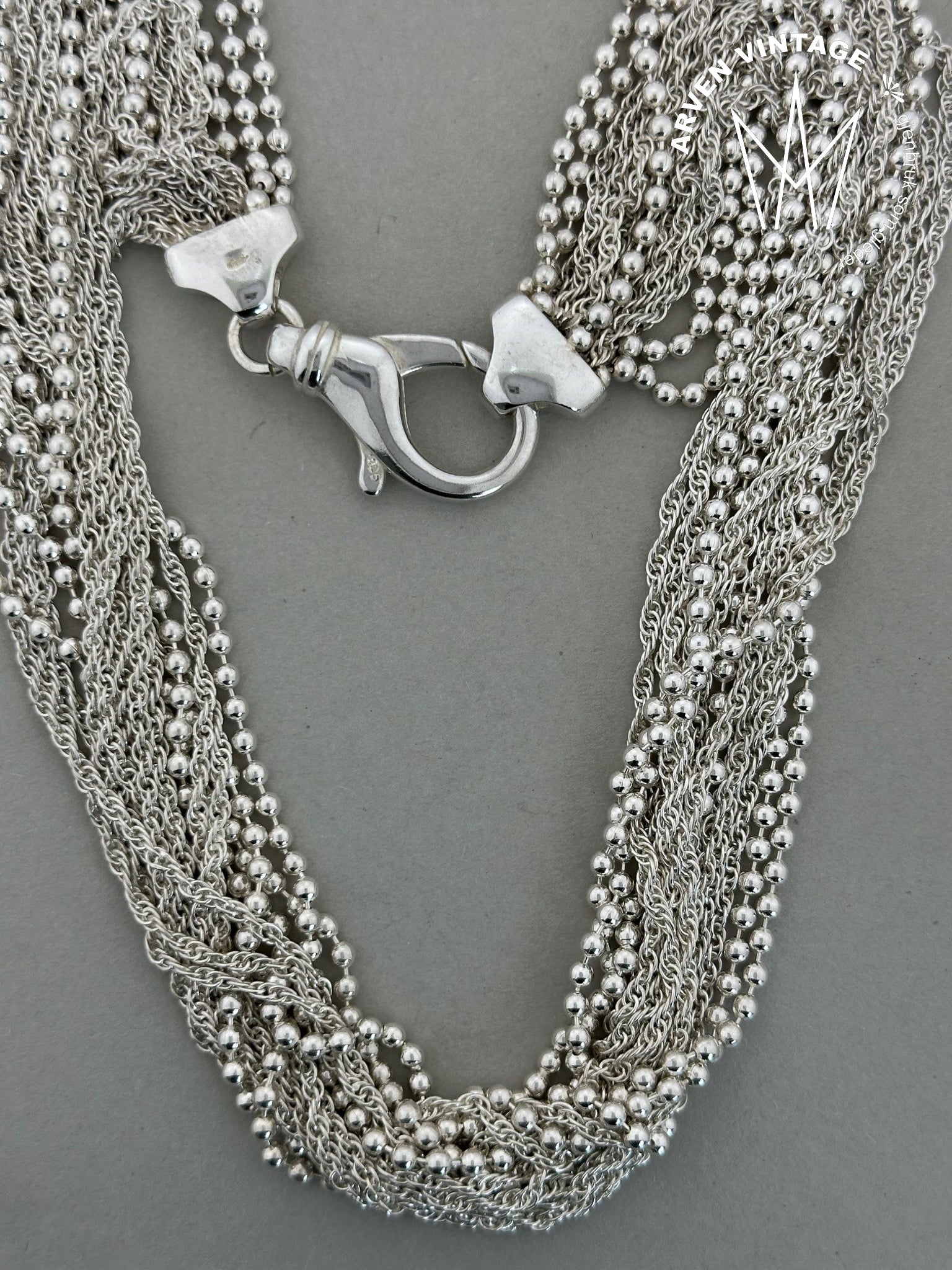 Vintage sølv halssmykke