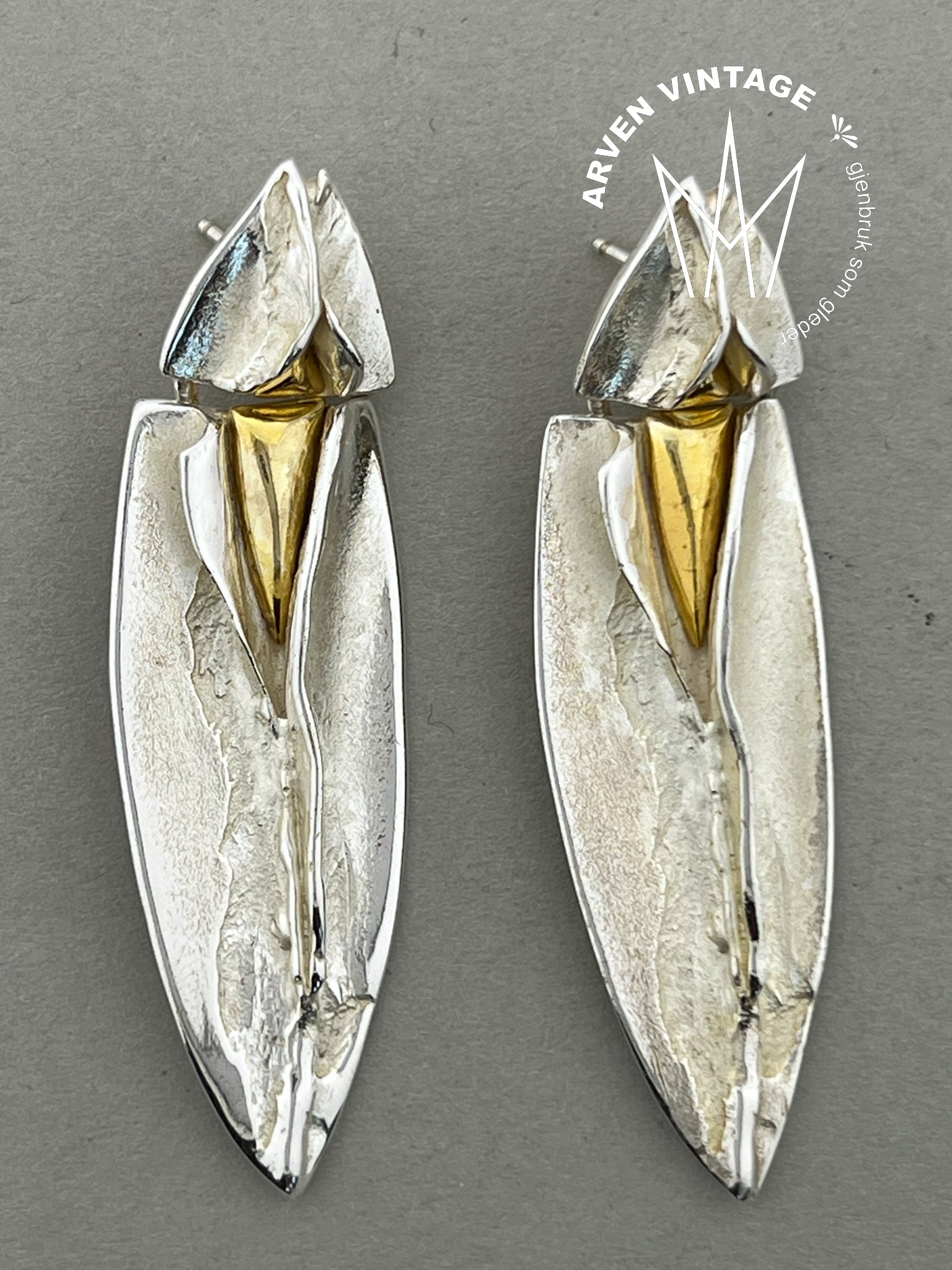 Vintage sølv ørepynt