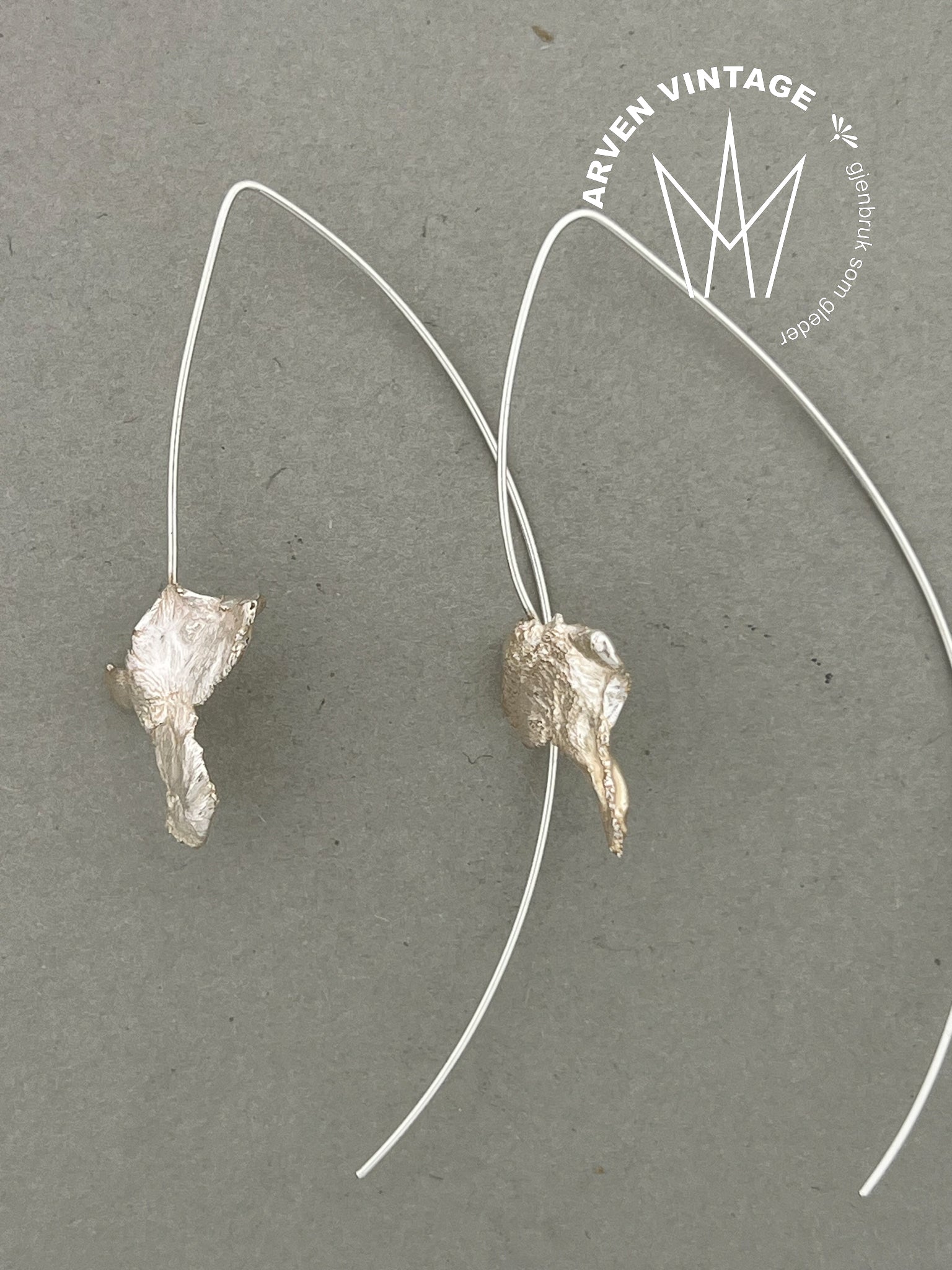 Vintage sølv ørepynt