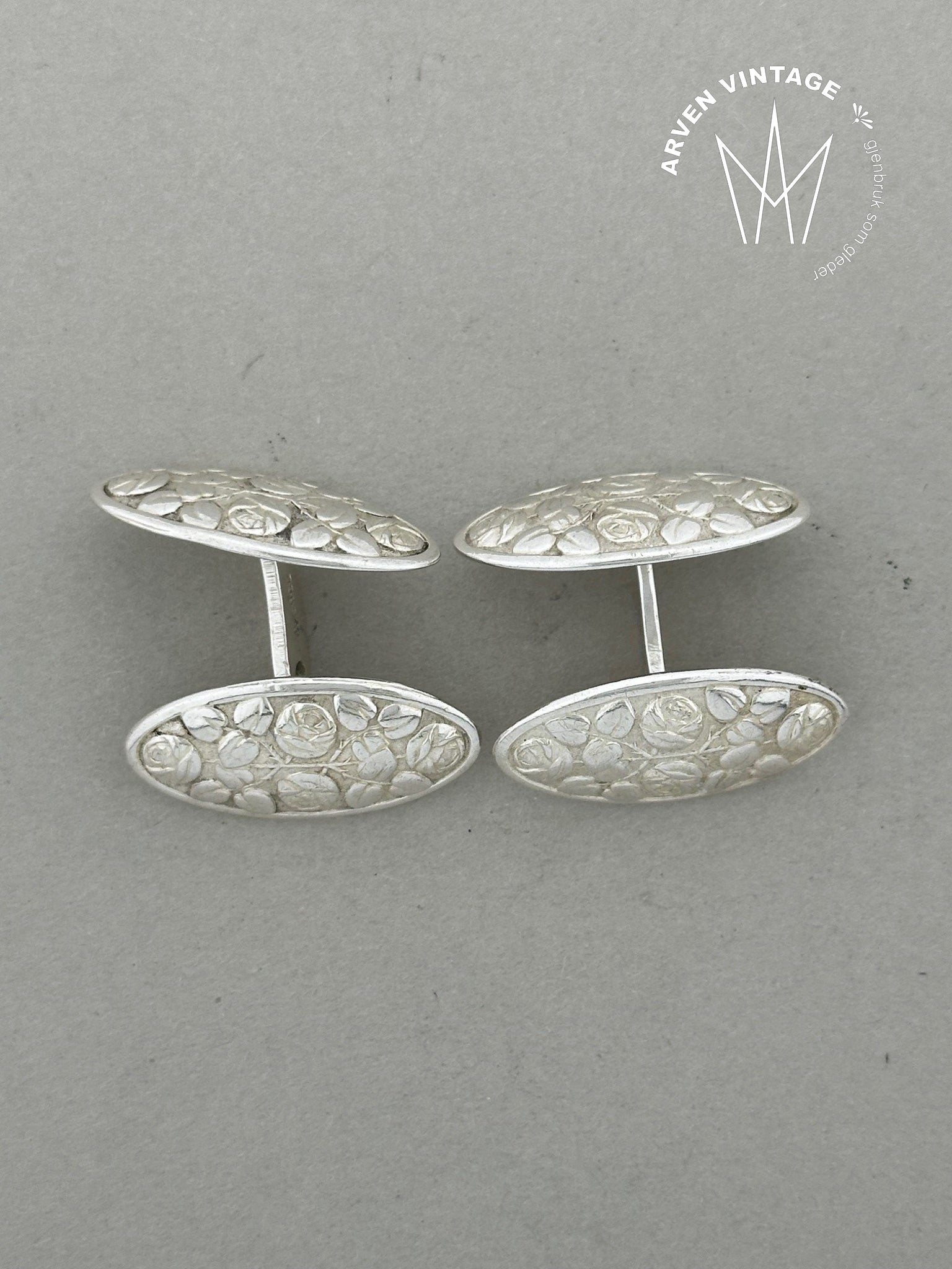 Vintage sølv mansjettknapper