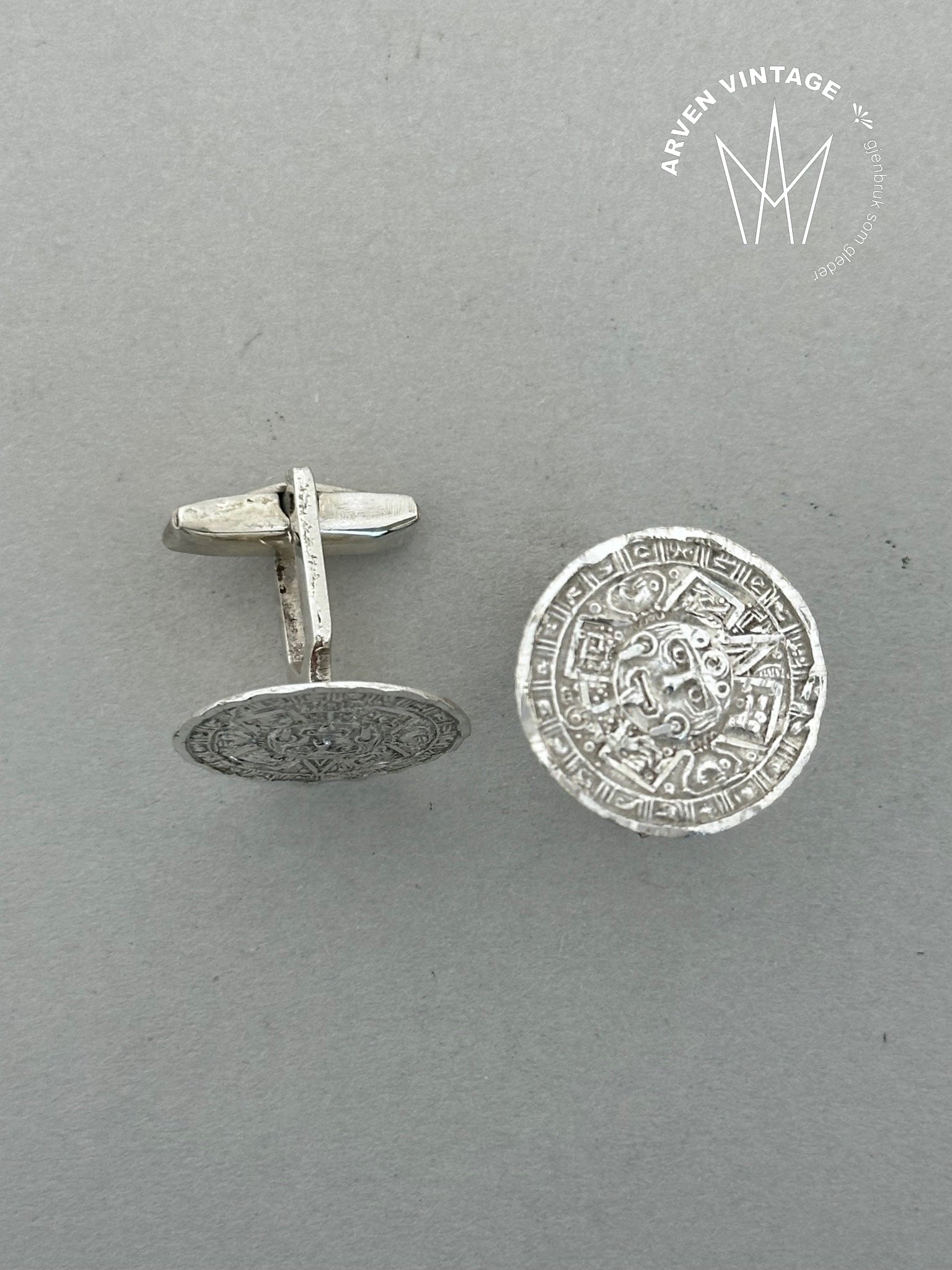 Vintage sølv mansjettknapper