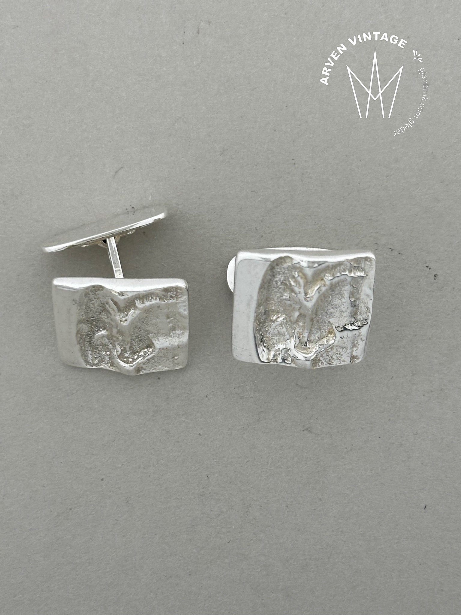 Vintage sølv mansjettknapper