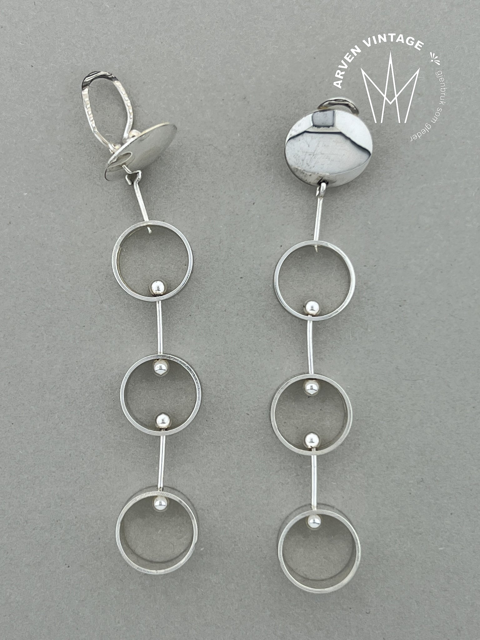 Vintage sølv Spirit Icons ørepynt