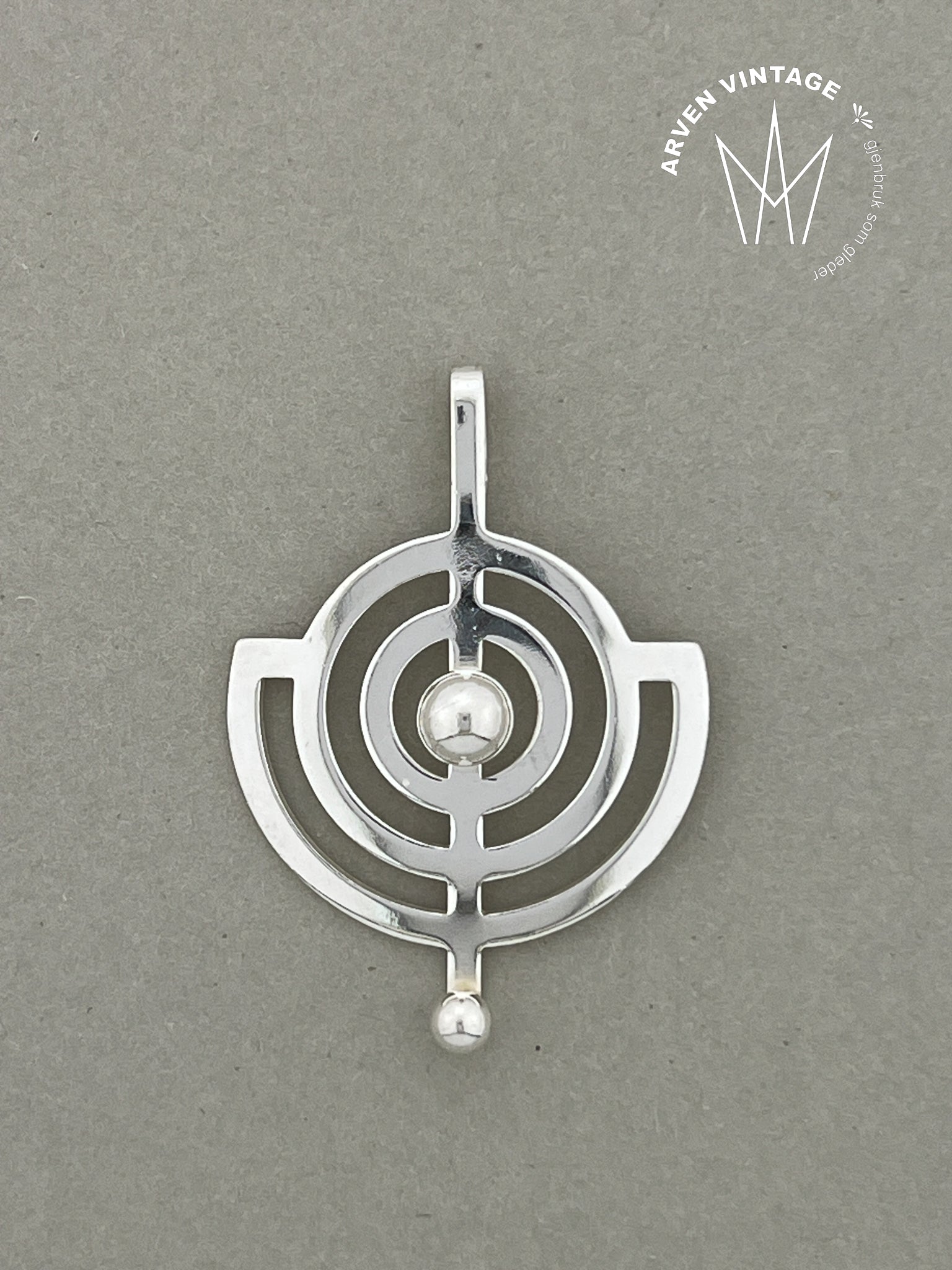 Vintage sølv halssmykke Willy Winnæss