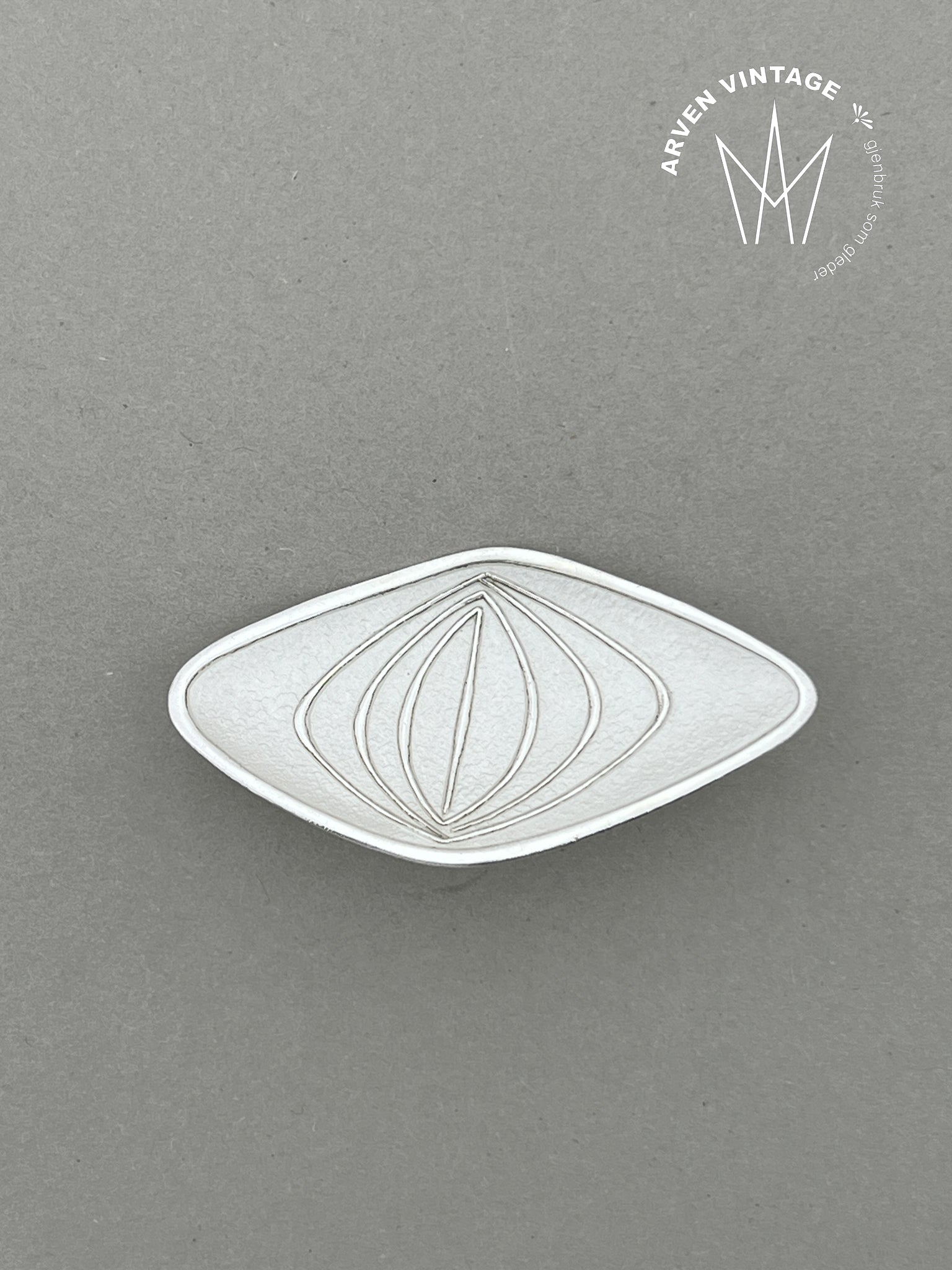 Vintage sølv Hjortdahl emaljebrosje