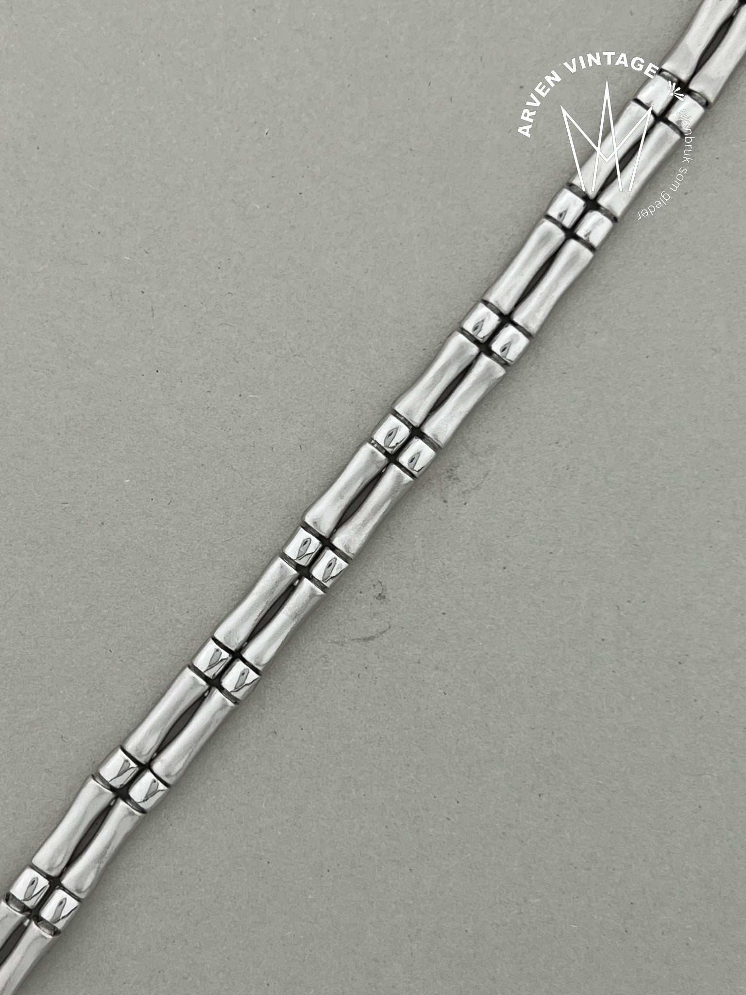 Vintage sølv armbånd 18cm