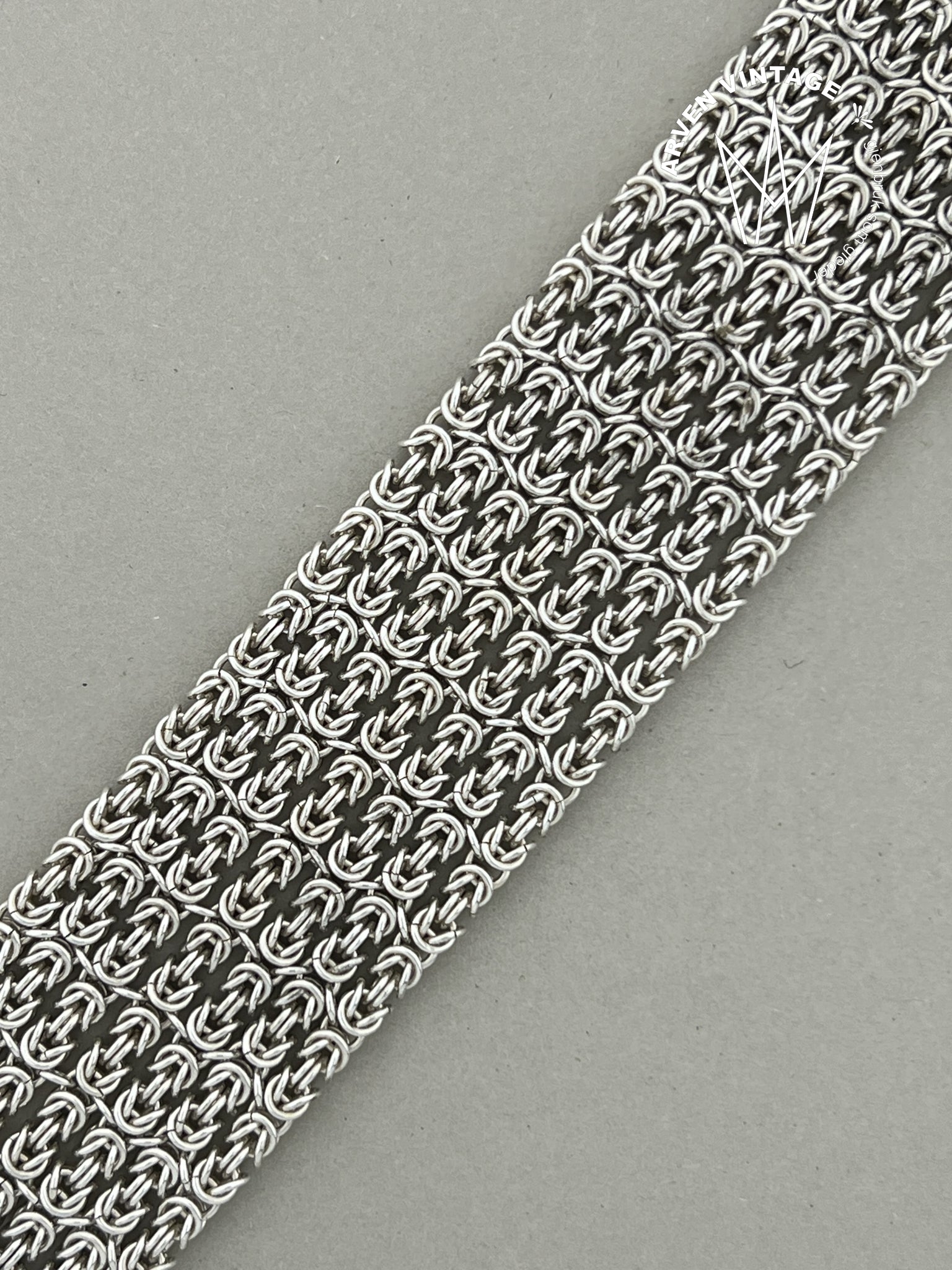 Vintage sølv armbånd 20cm