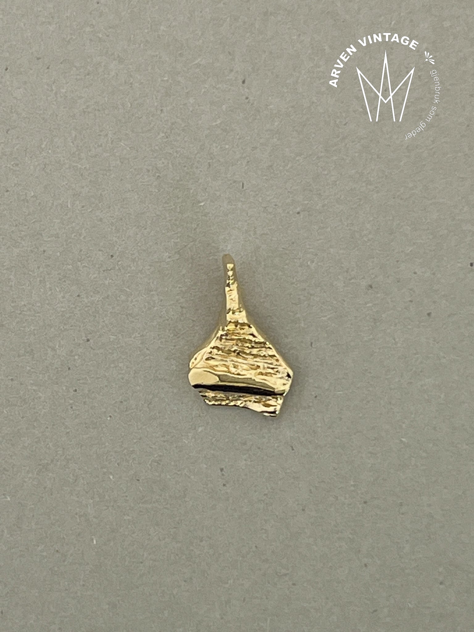 Vintage anheng gult gull