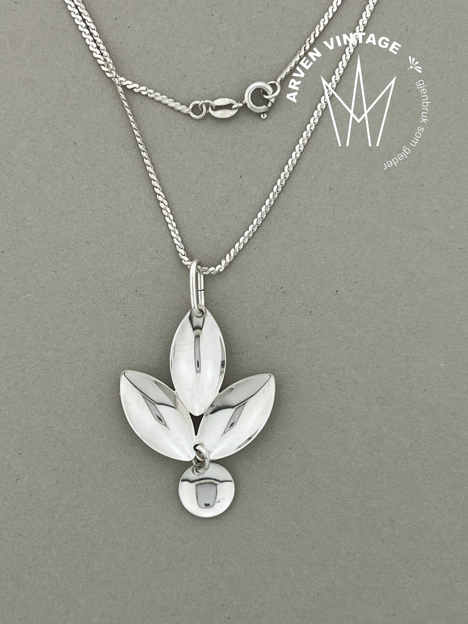 Vintage sølv halssmykke