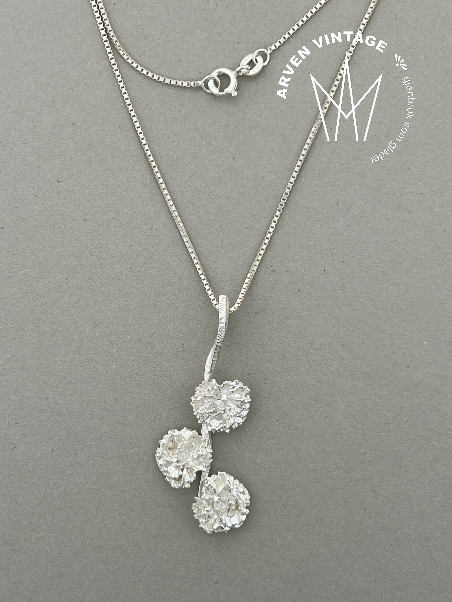 Vintage sølv halssmykke