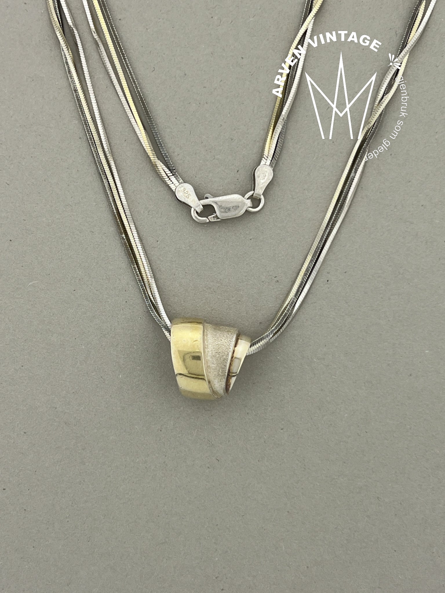 Vintage sølv Homstvedt halssmykke