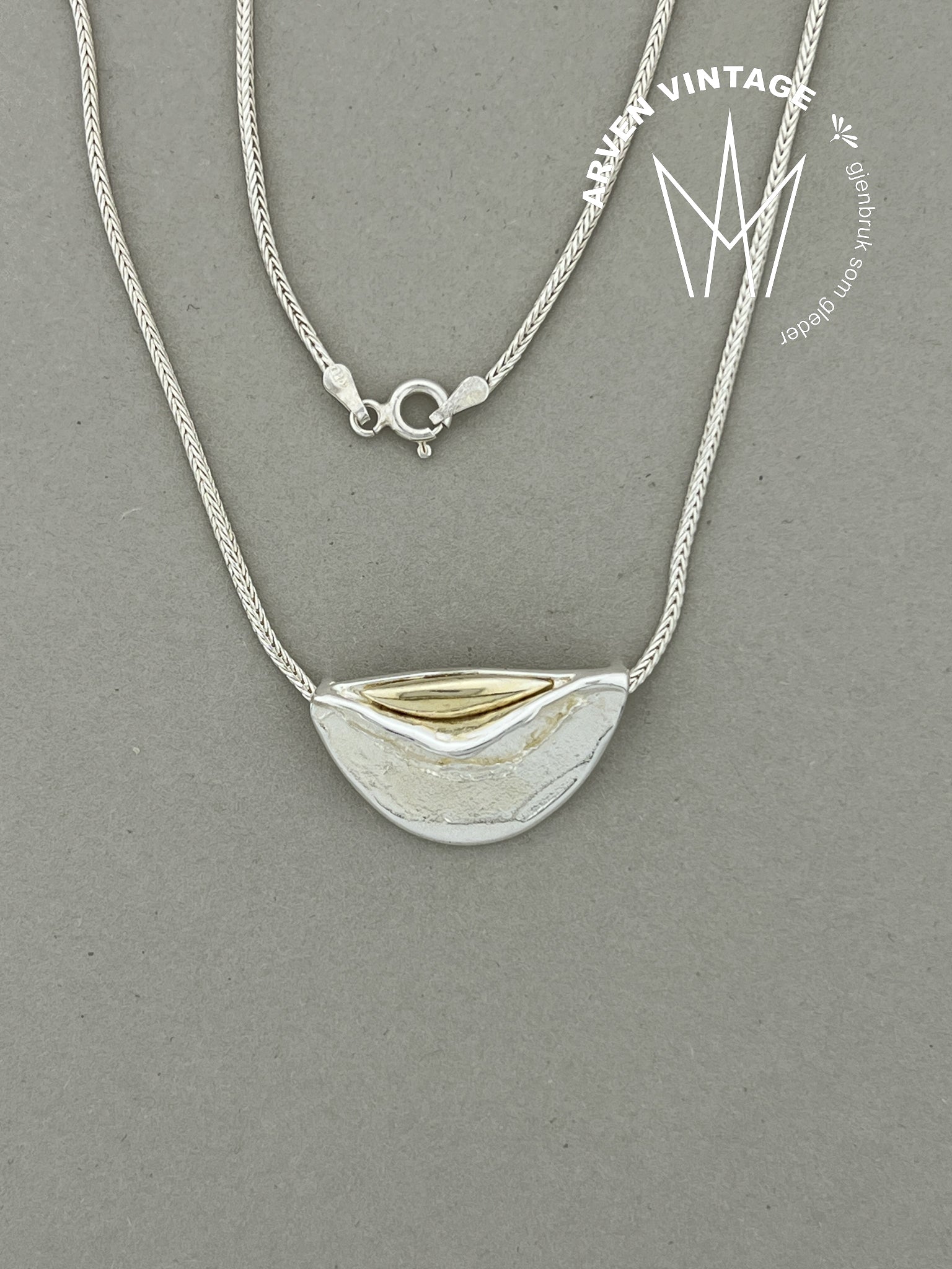 Vintage sølv halssmykke