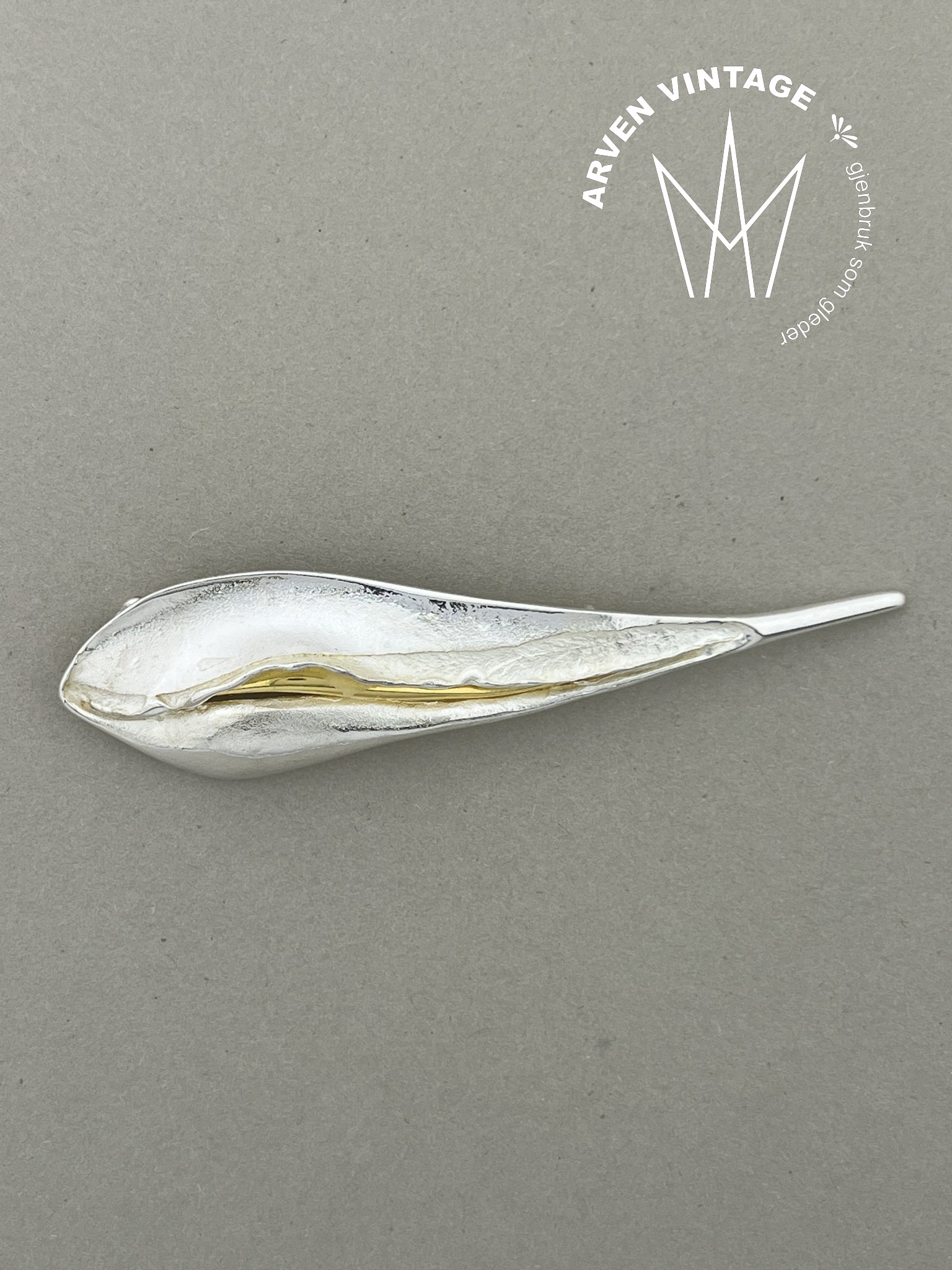 Vintage sølv Sylvsmidja brosje