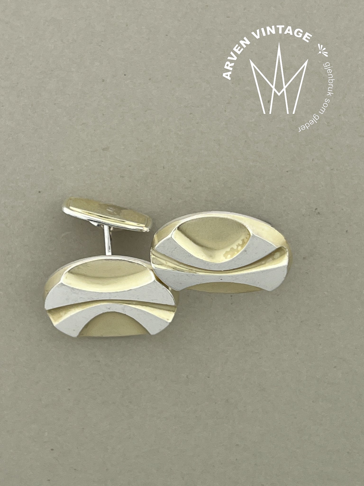 Vintage sølv mansjettknapper