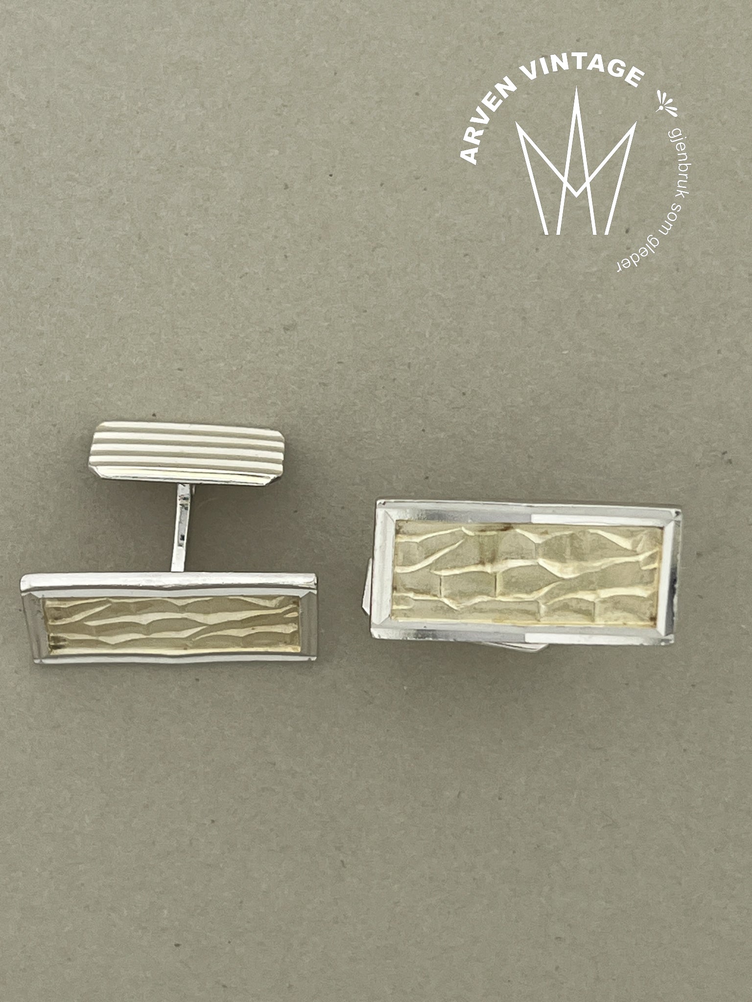 Vintage sølv mansjettknapper