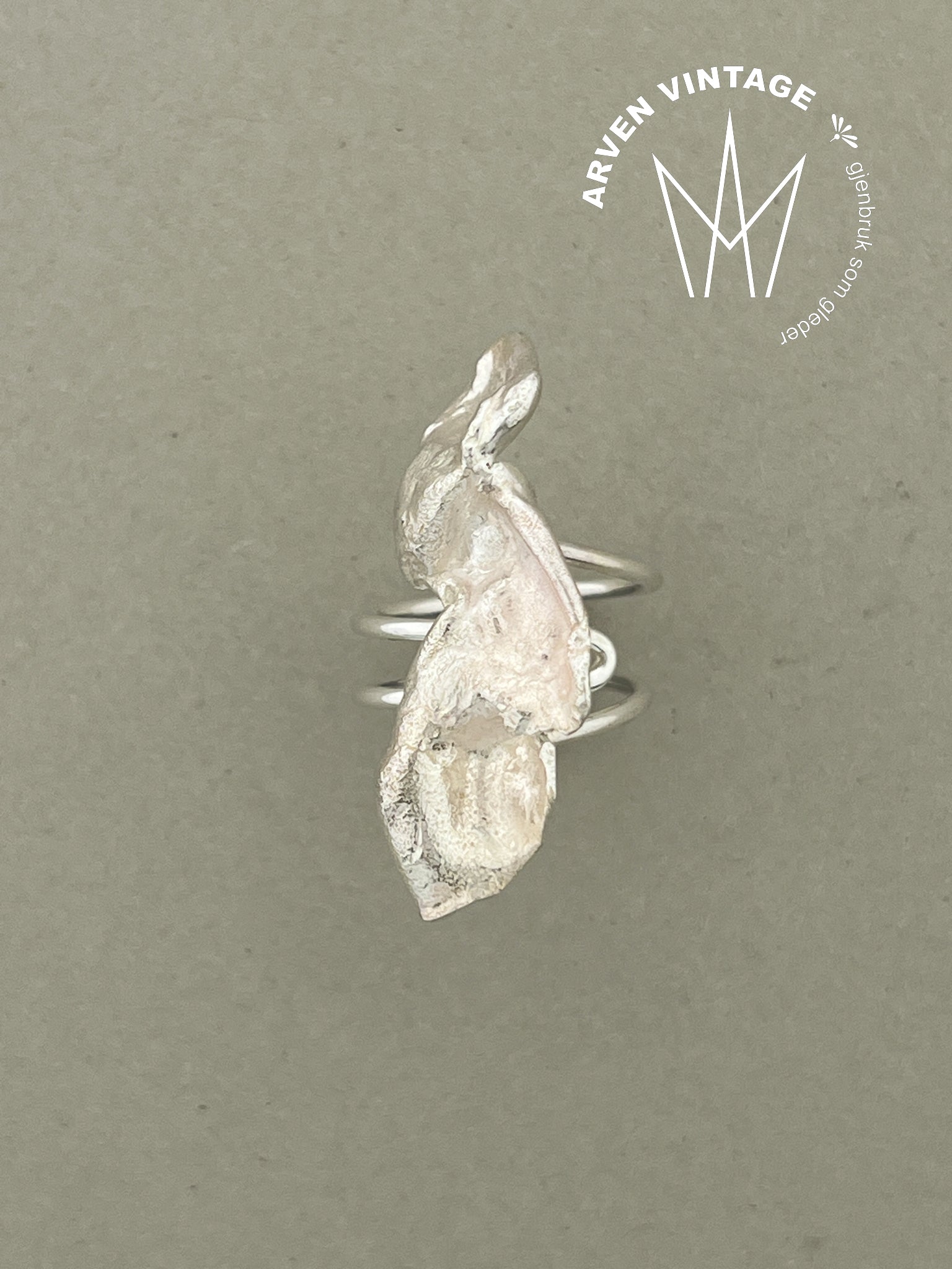 Vintage sølv ring str 54