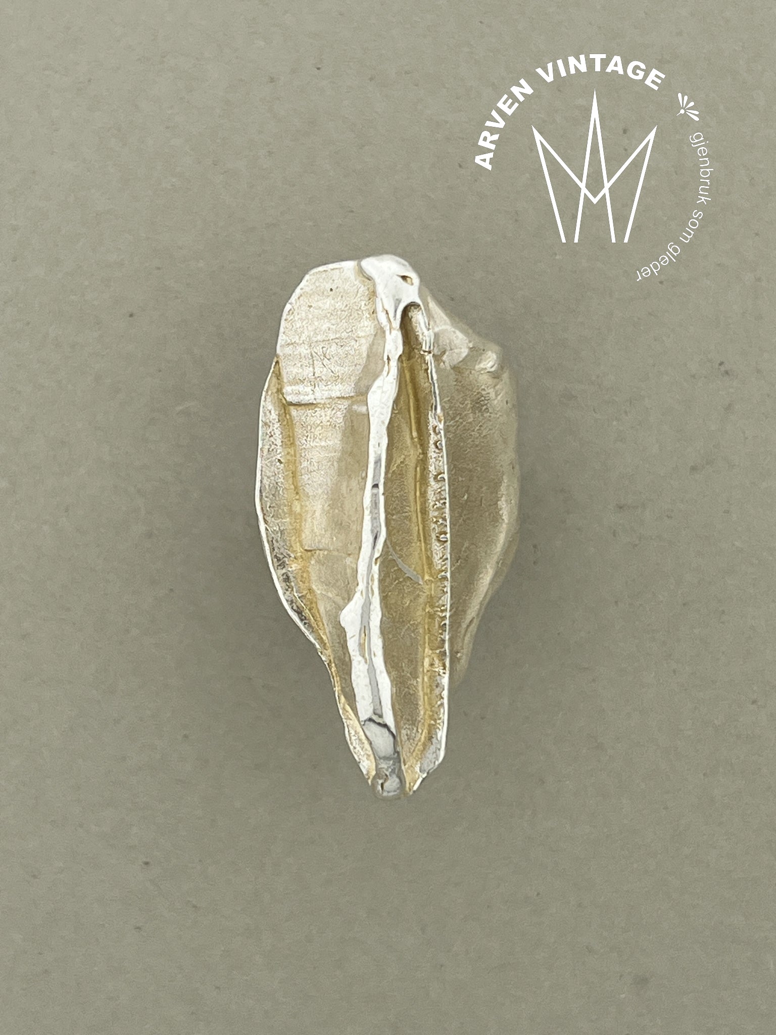 Vintage sølv ring str 56