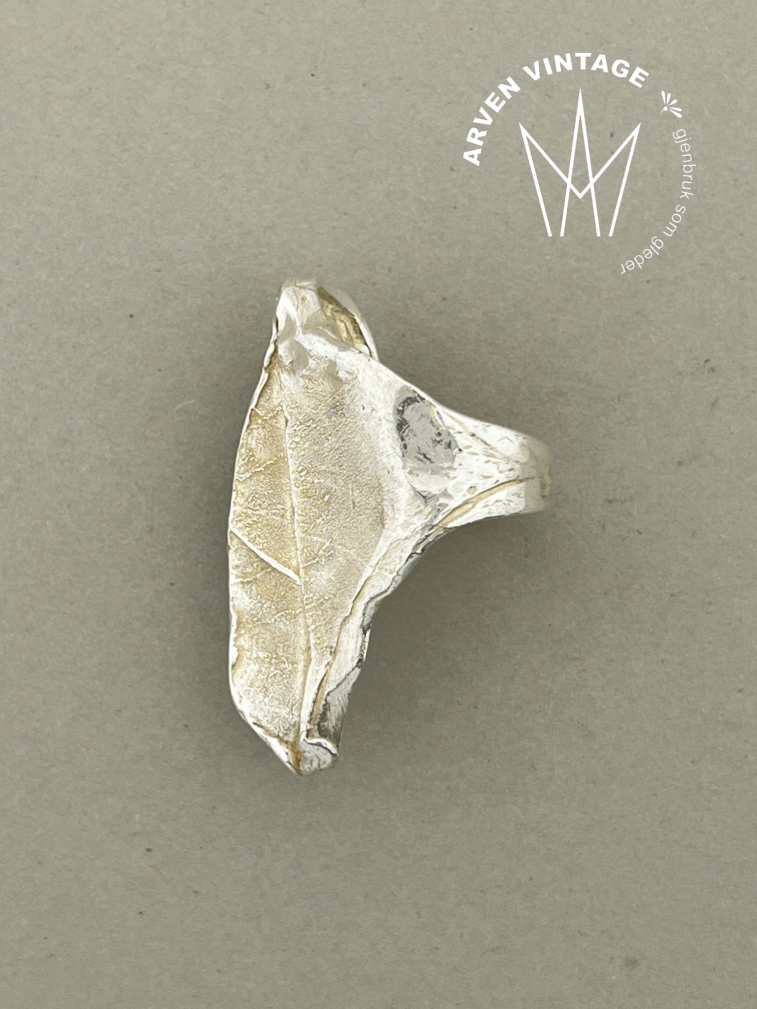 Vintage sølv ring str 56