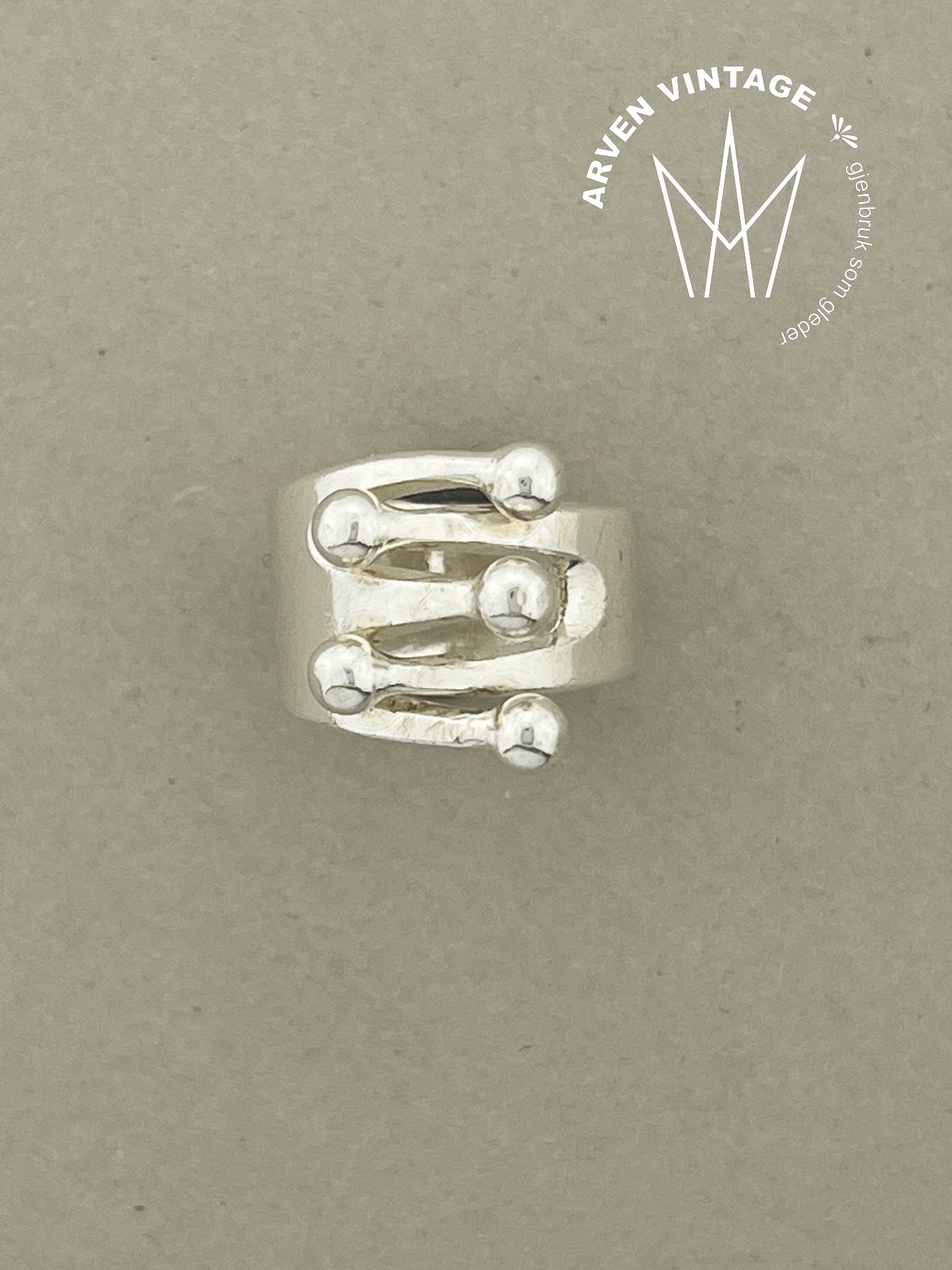 Vintage sølv ring Anna Greta Eker str 51
