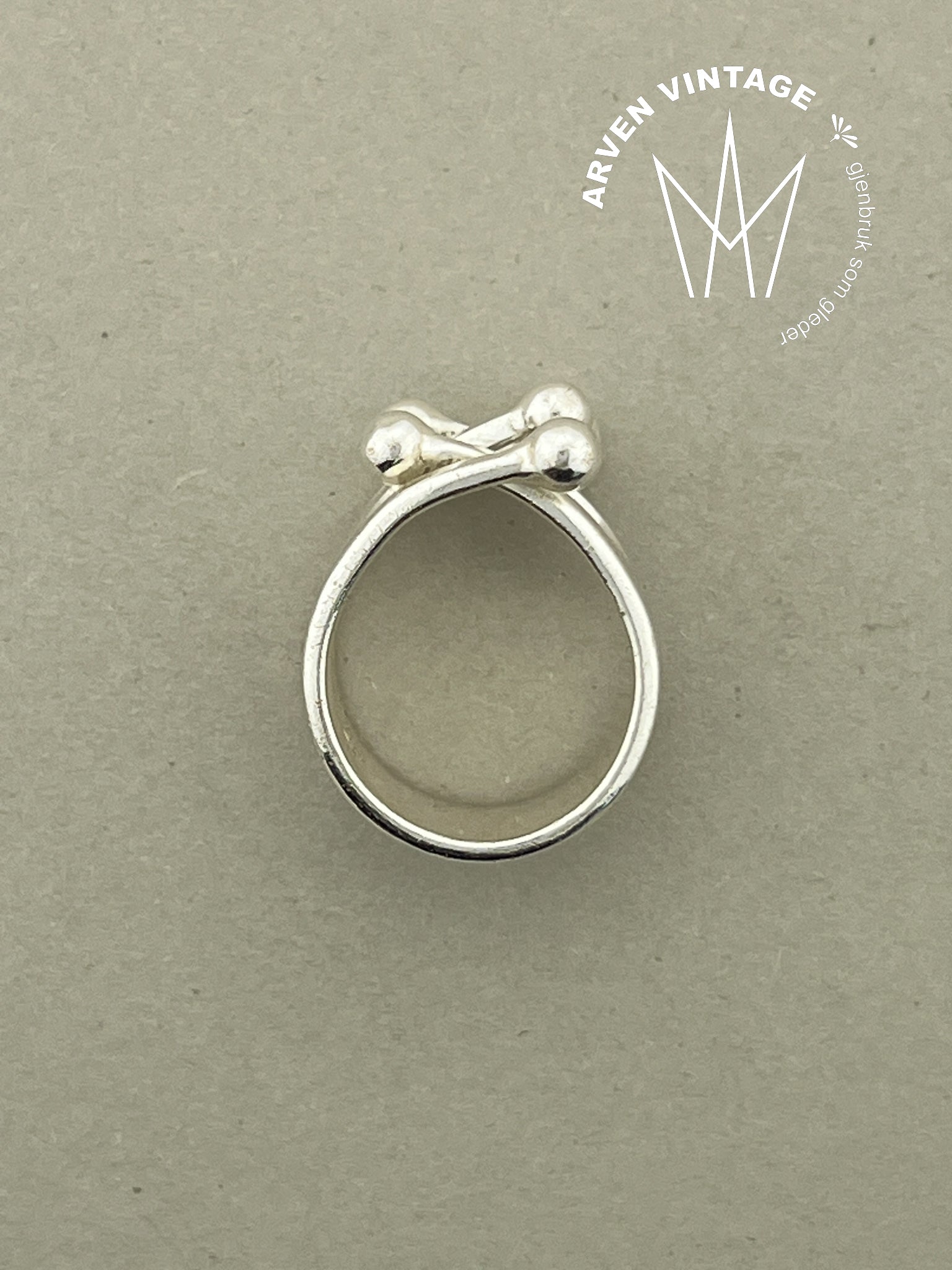 Vintage sølv ring Anna Greta Eker str 51