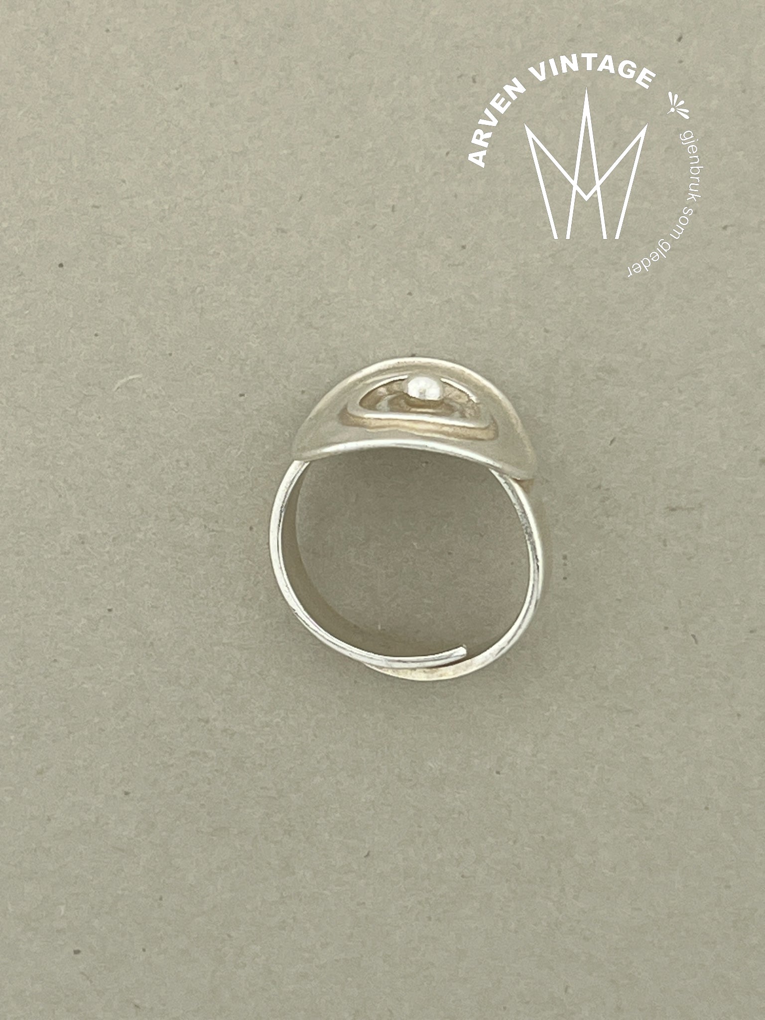 Vintage sølv ring str 50