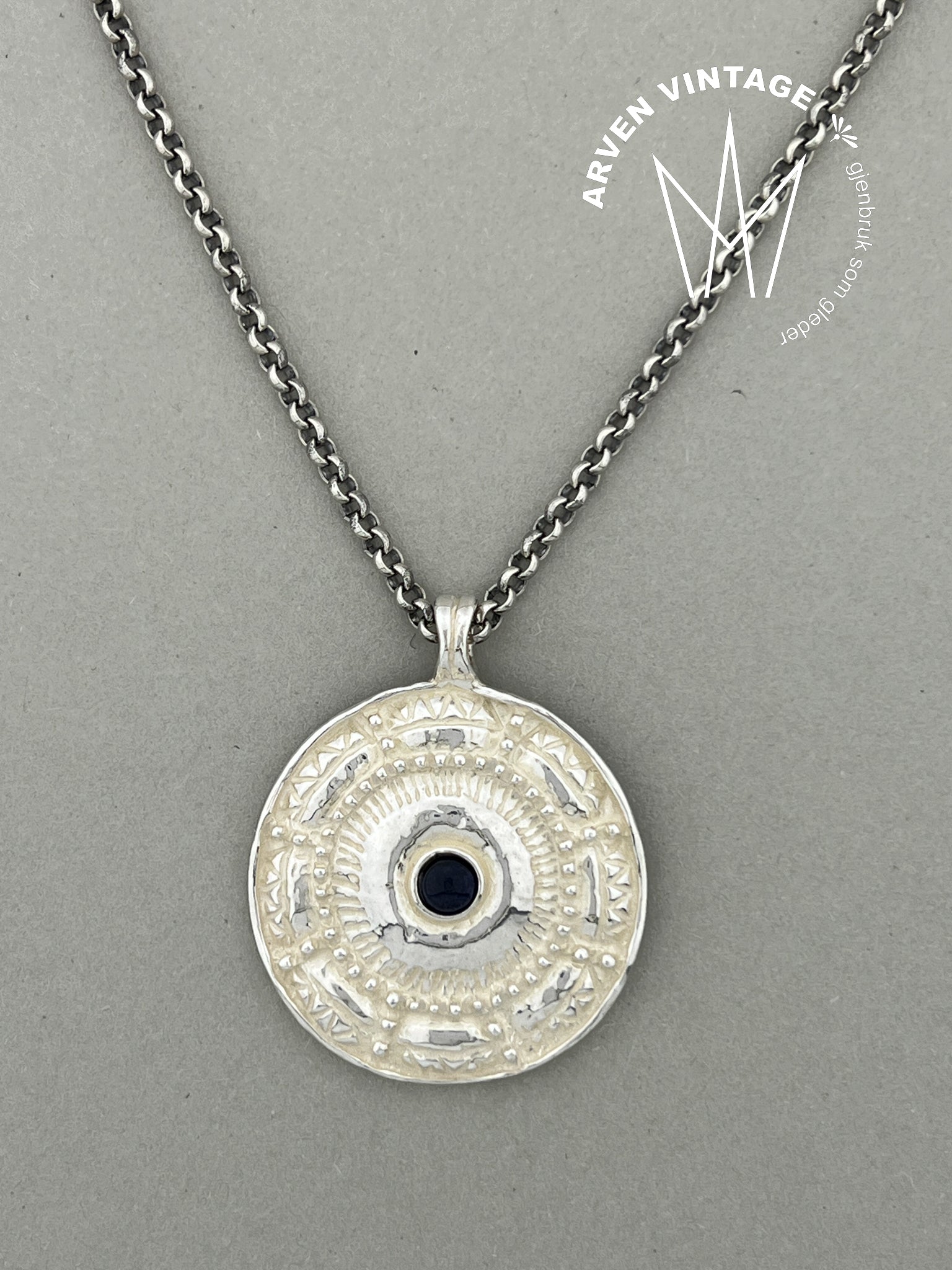 Vintage sølv halssmykke