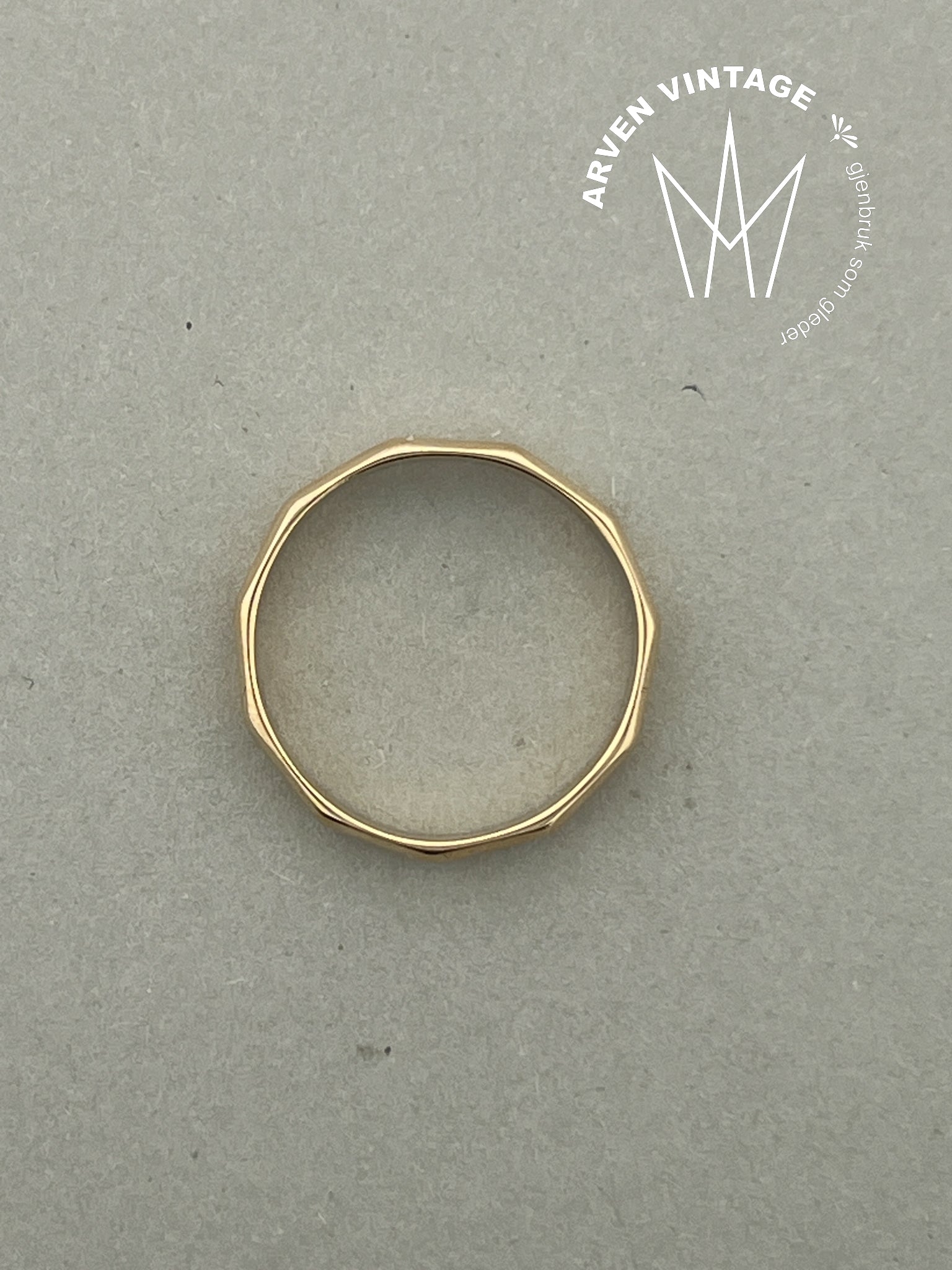 Vintage ring gult gull str66