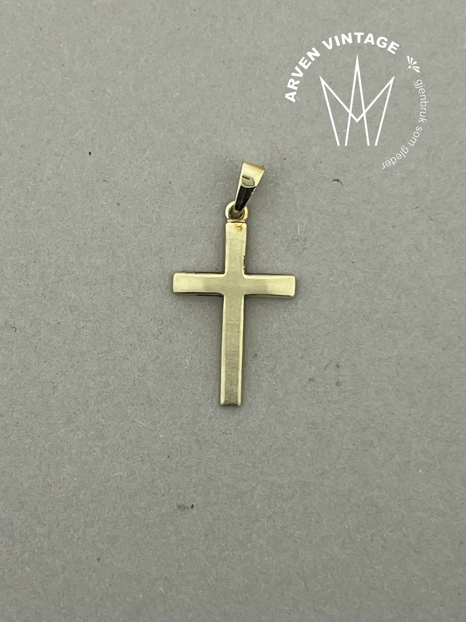 Vintage korsanheng gult gull