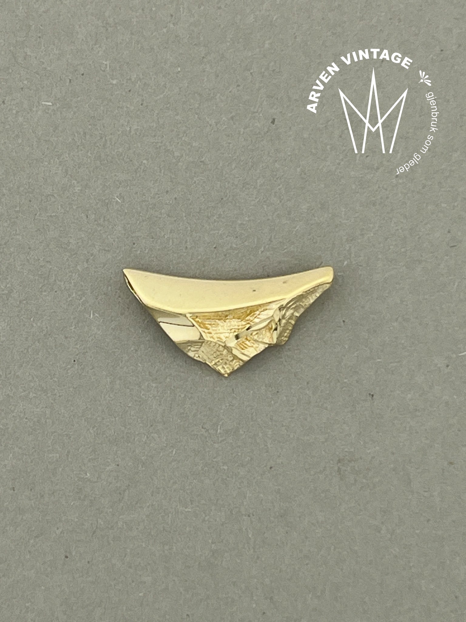 Vintage anheng gult gull