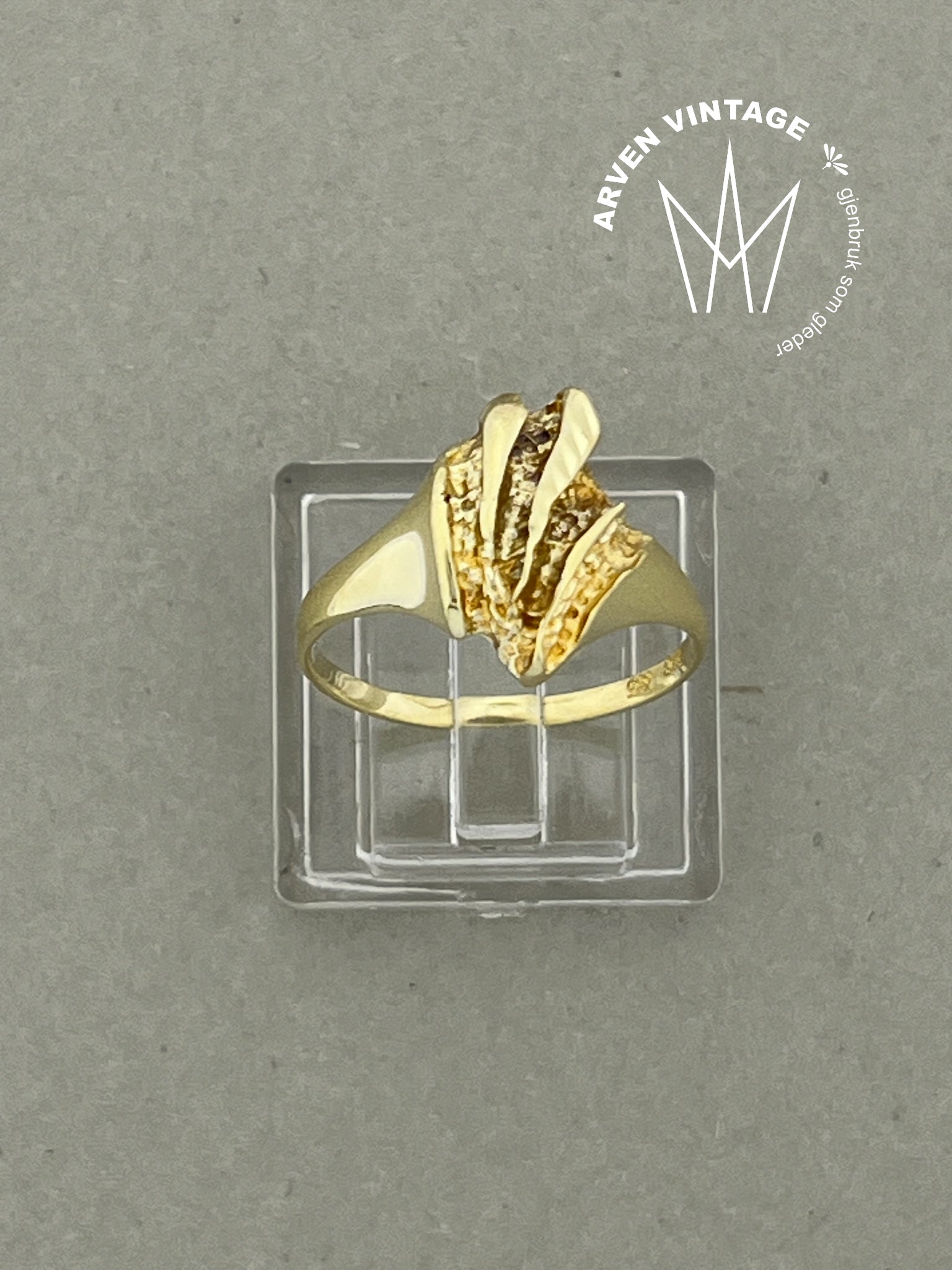 Vintage ring gult gull str54