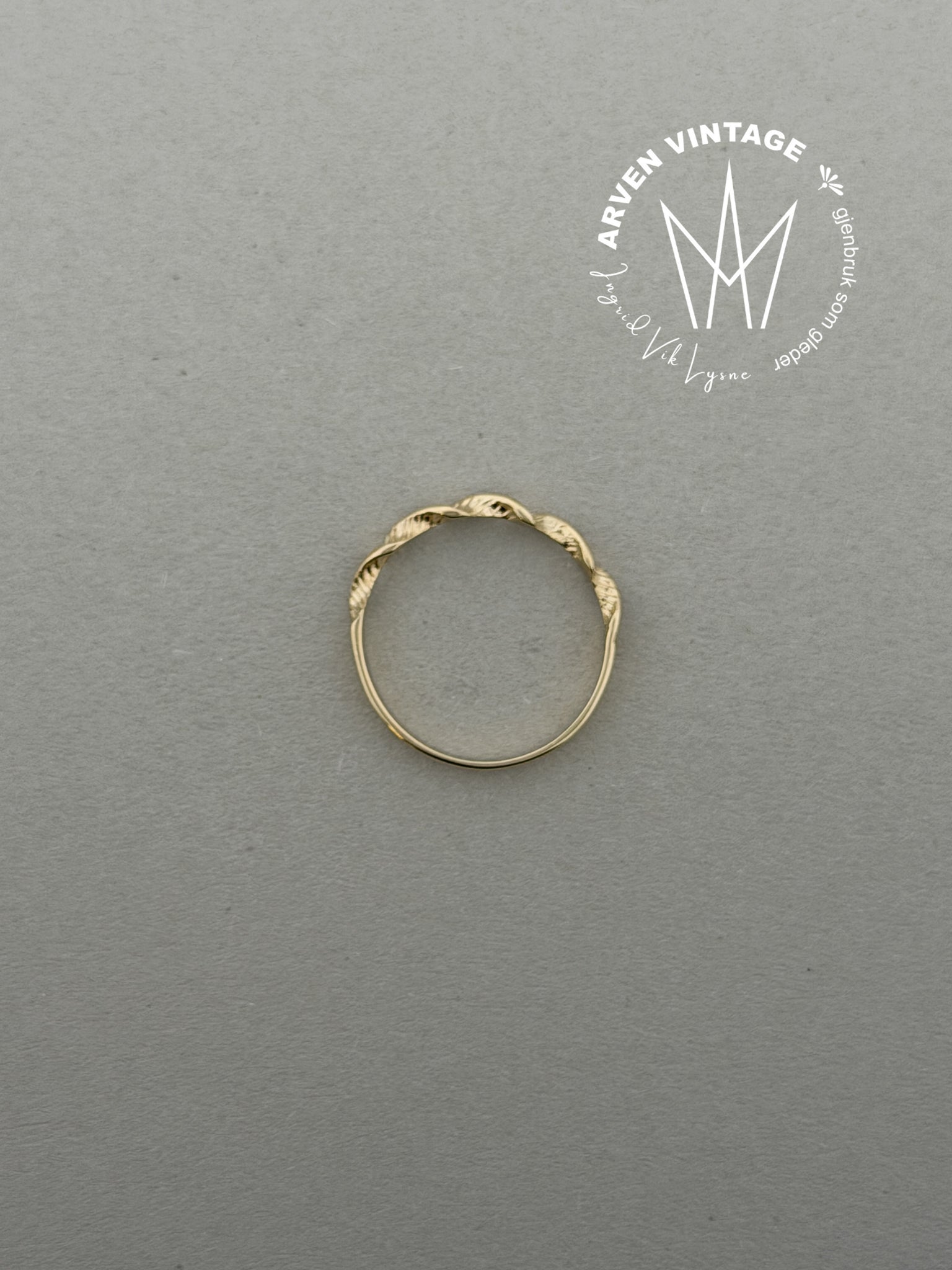 Vintage ring gult gull str52