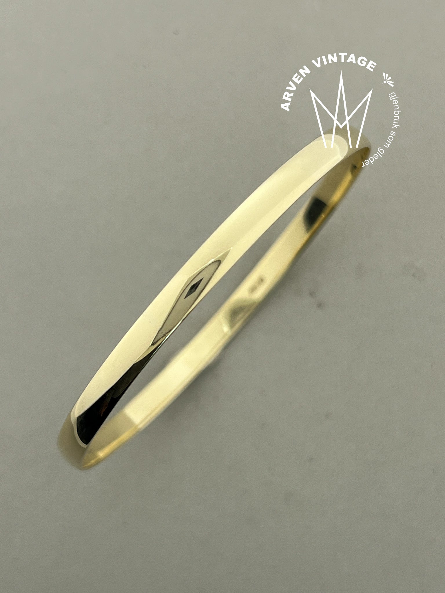 Vintage armring gult gull